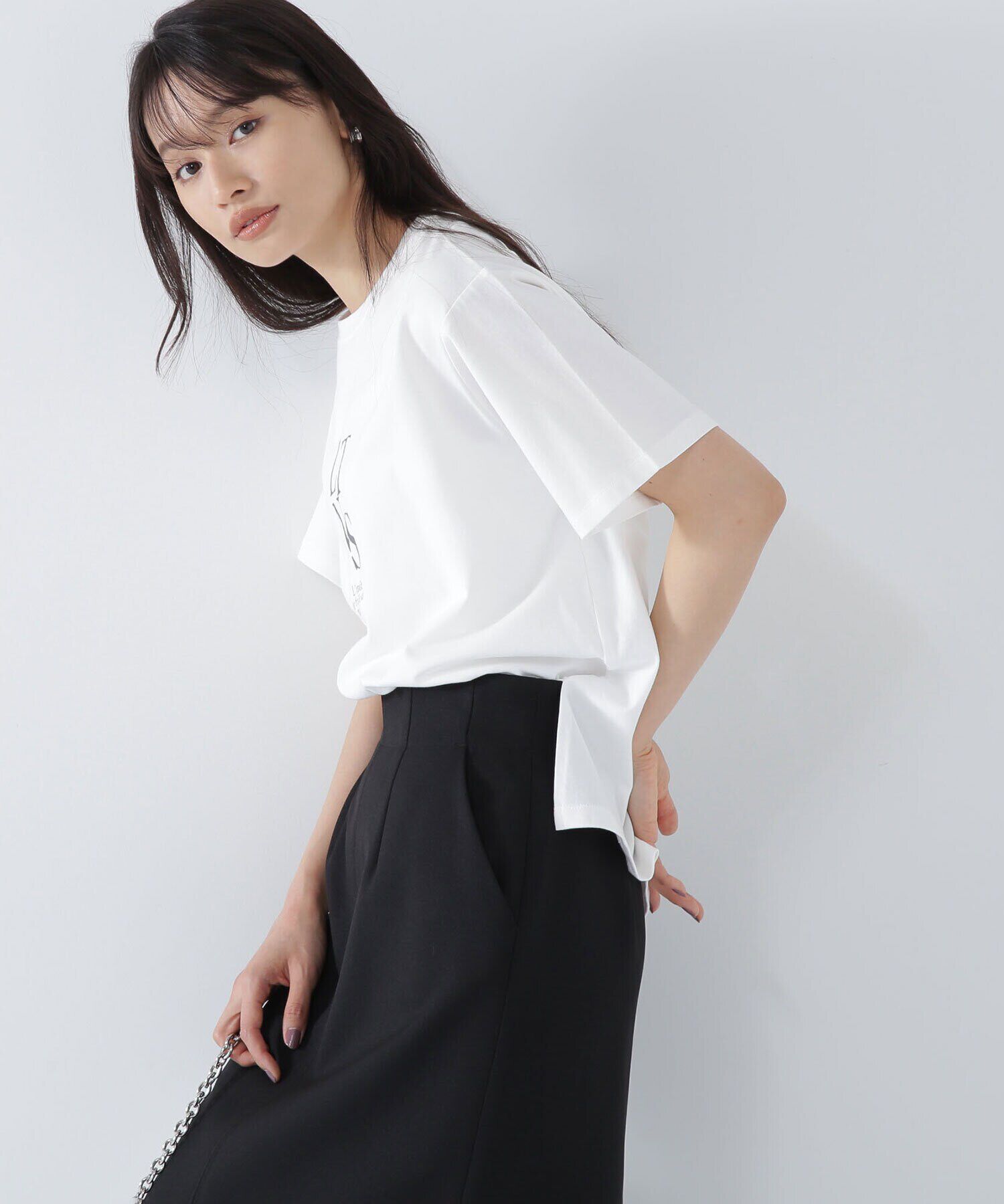  「バーティカルロゴボクシーTシャツ」|Tシャツ・カットソー|