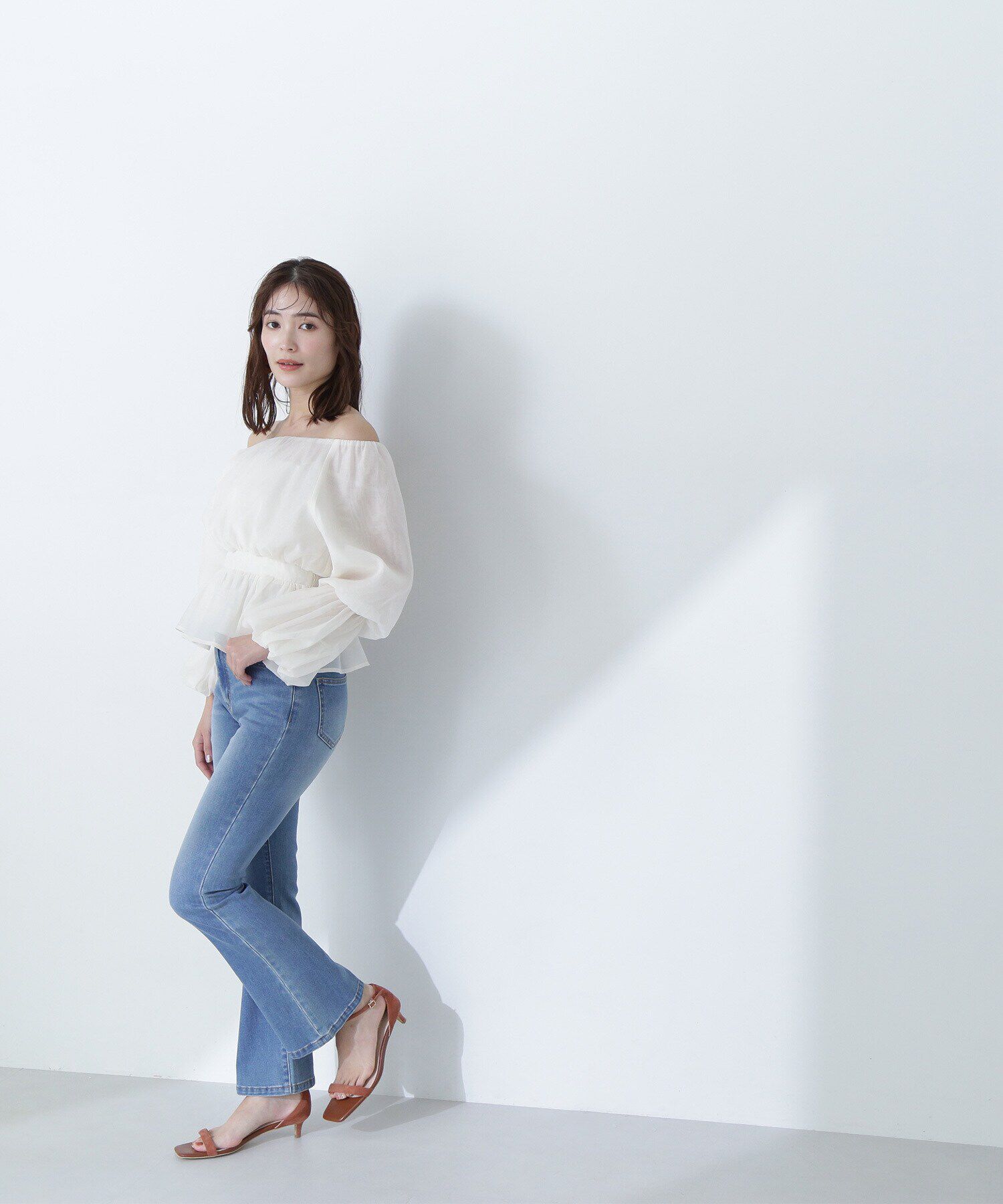  「スリムフレアデニムパンツ」|その他|