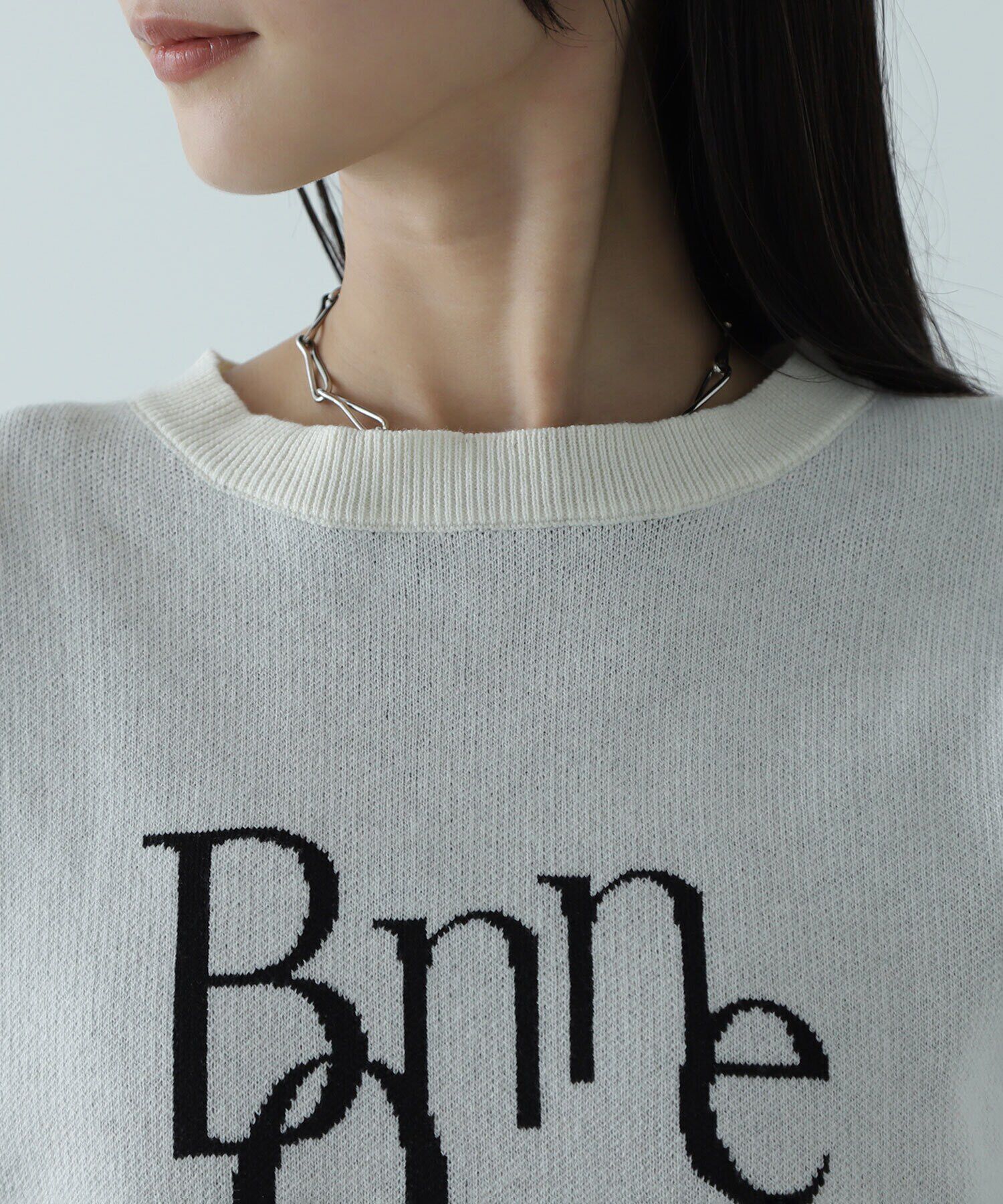  「ジャガードロゴニット」|ニット・セーター|