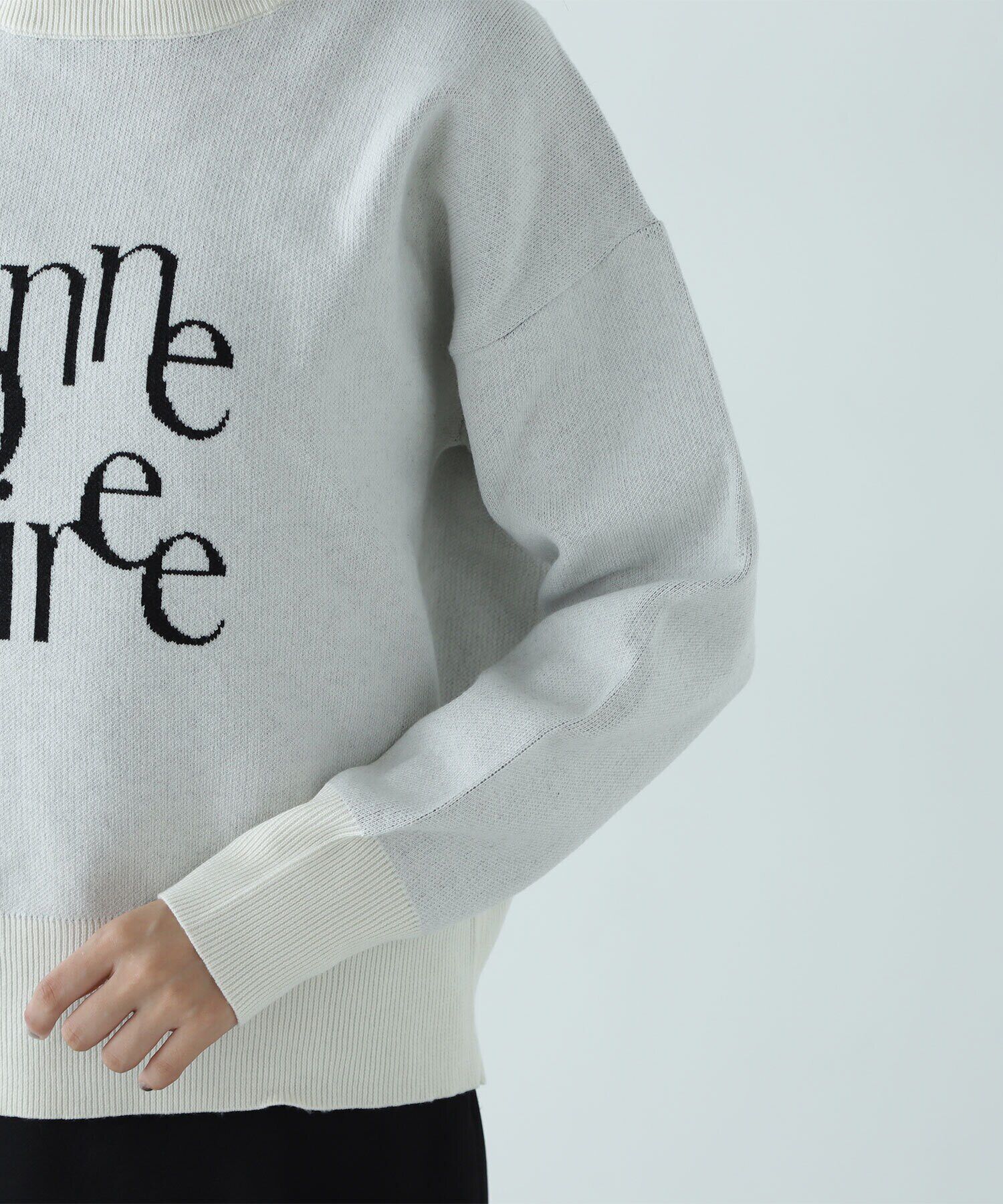  「ジャガードロゴニット」|ニット・セーター|