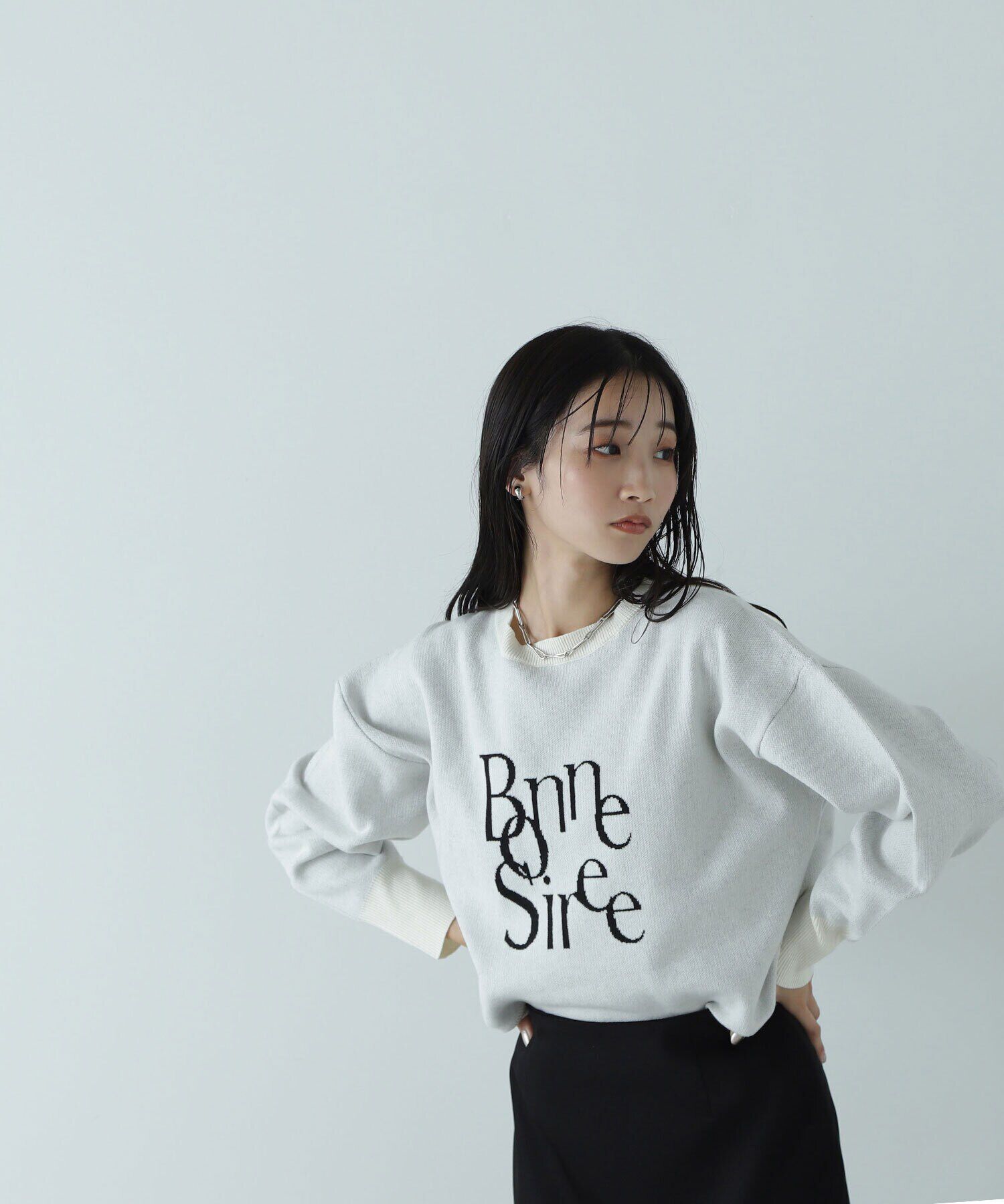  「ジャガードロゴニット」|ニット・セーター|