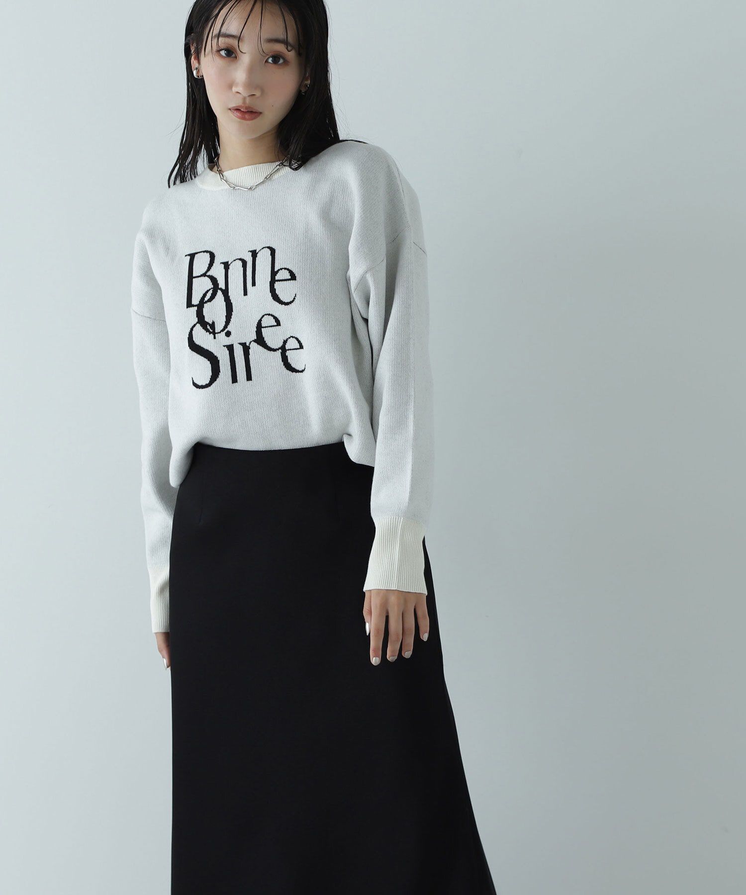  「ジャガードロゴニット」|ニット・セーター|