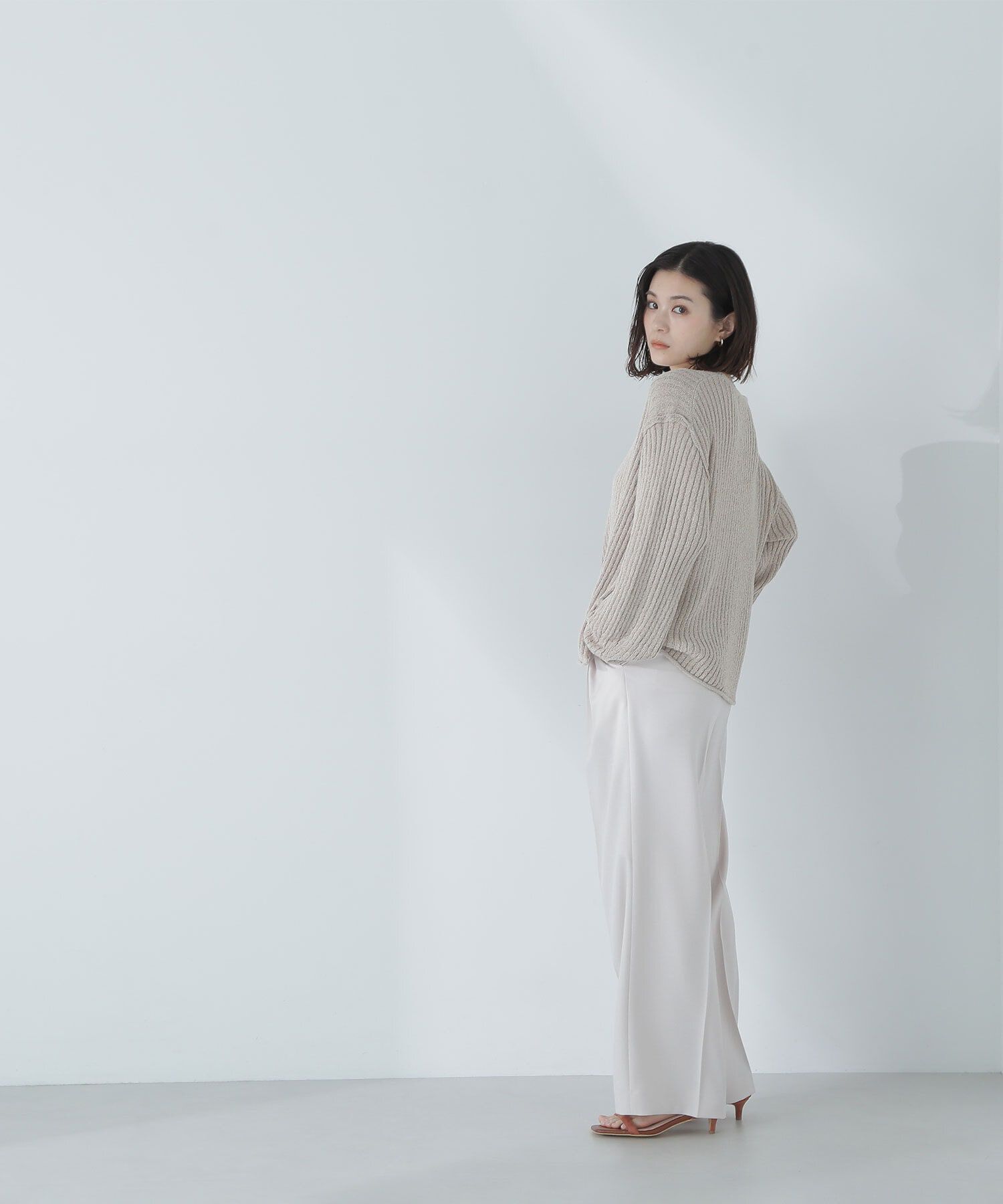  「パウダーツイル SETUP ワイドストレートパンツ」|その他|