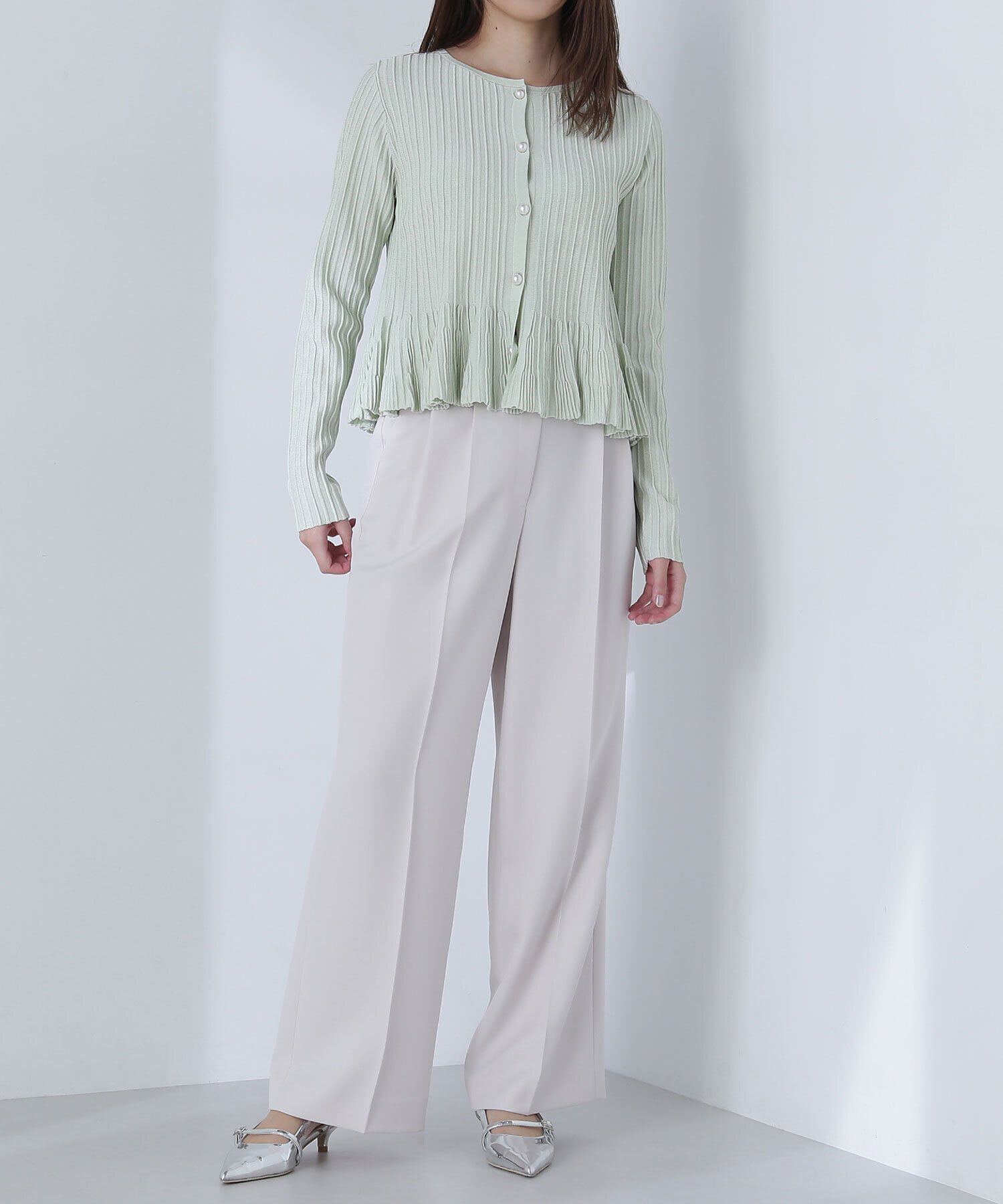  「パウダーツイル SETUP ワイドストレートパンツ」|その他|