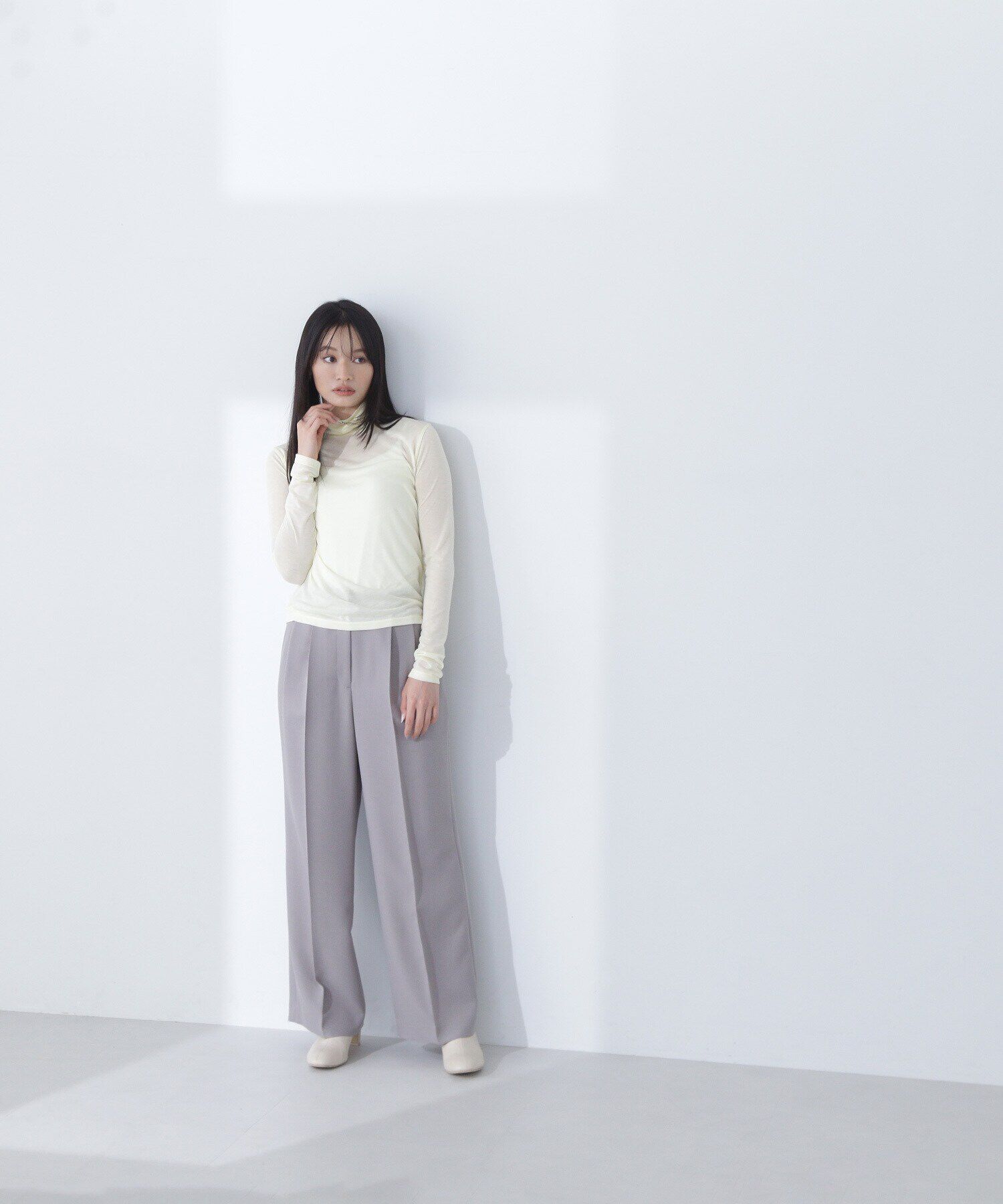  「パウダーツイル SETUP ワイドストレートパンツ」|その他|