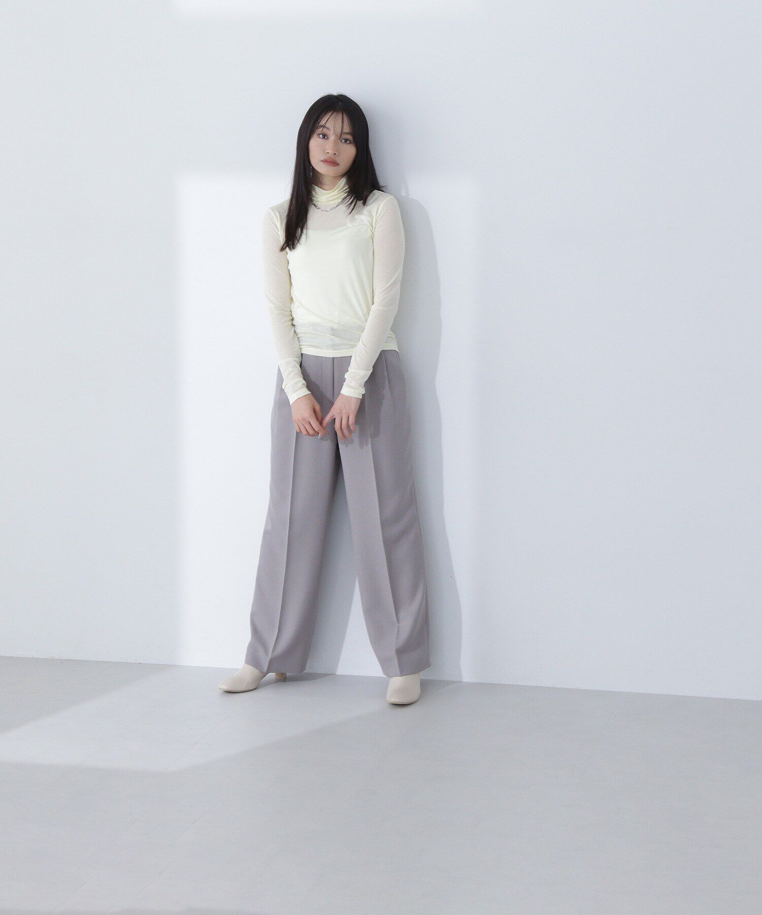  「パウダーツイル SETUP ワイドストレートパンツ」|その他|