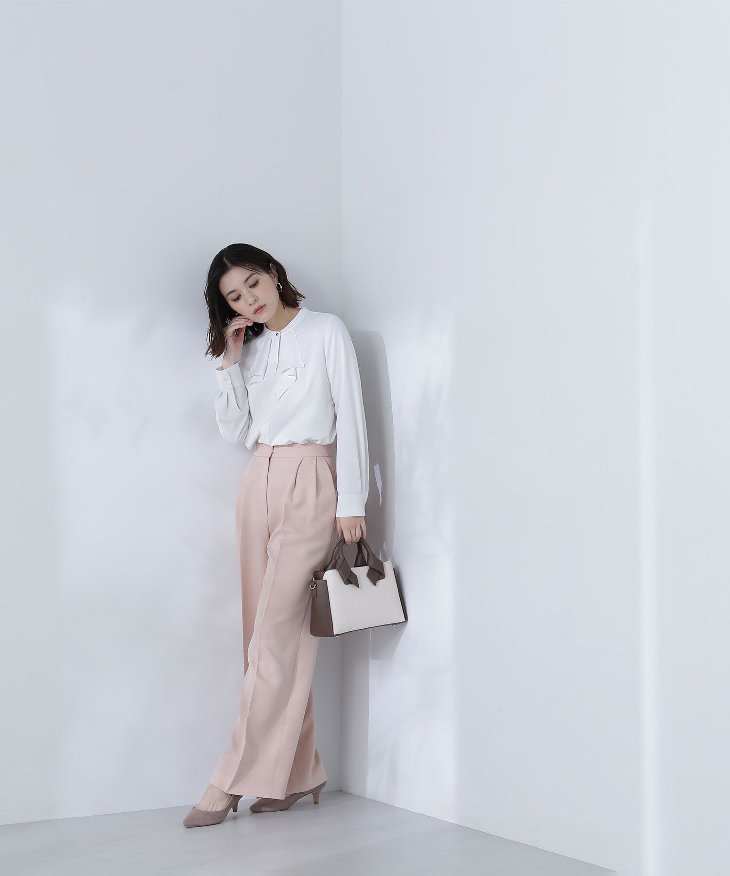  「パウダーツイル SETUP ワイドストレートパンツ」|その他|