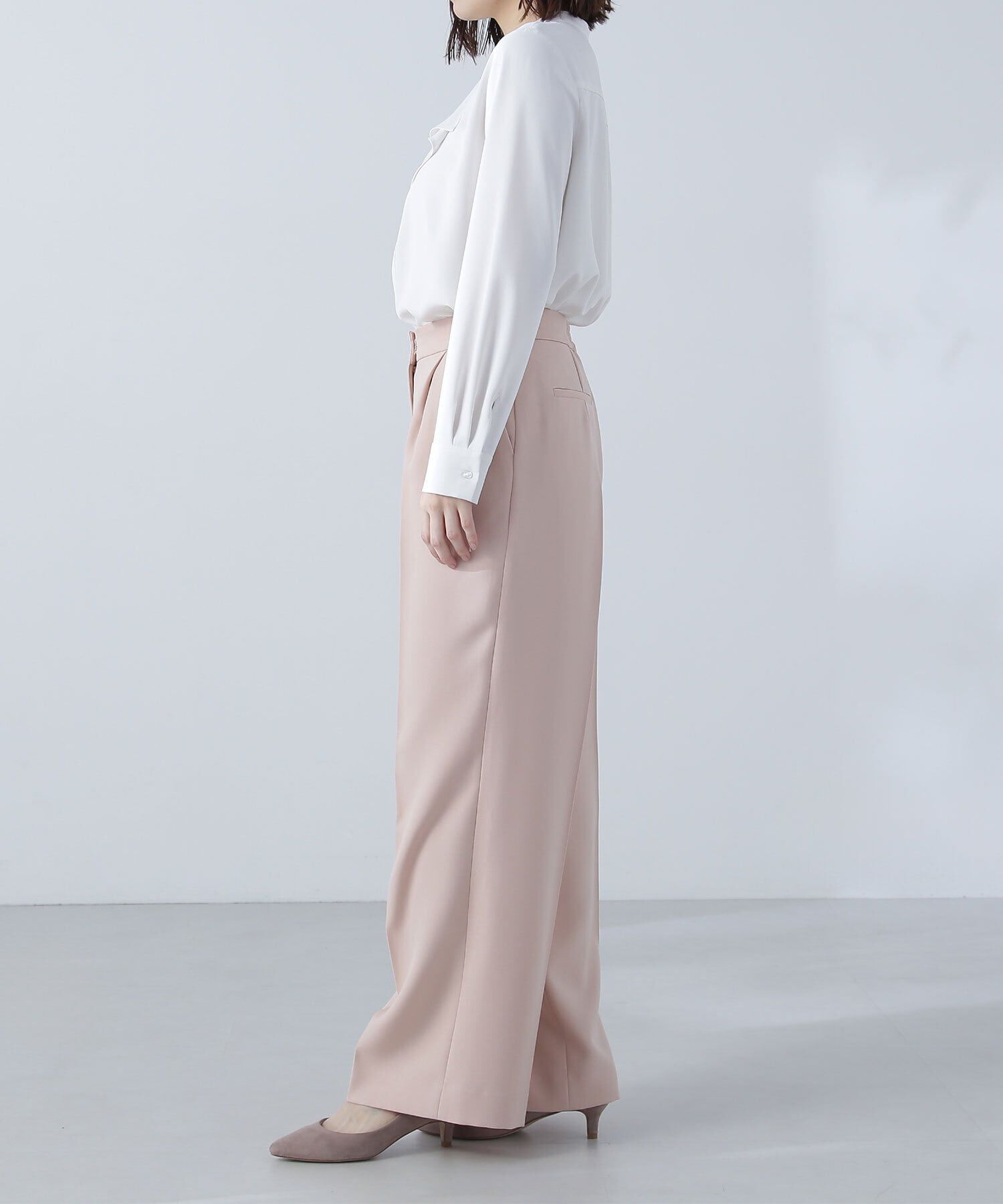  「パウダーツイル SETUP ワイドストレートパンツ」|その他|