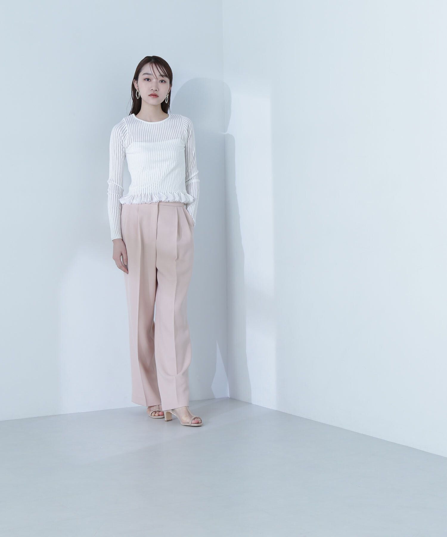  「パウダーツイル SETUP ワイドストレートパンツ」|その他|