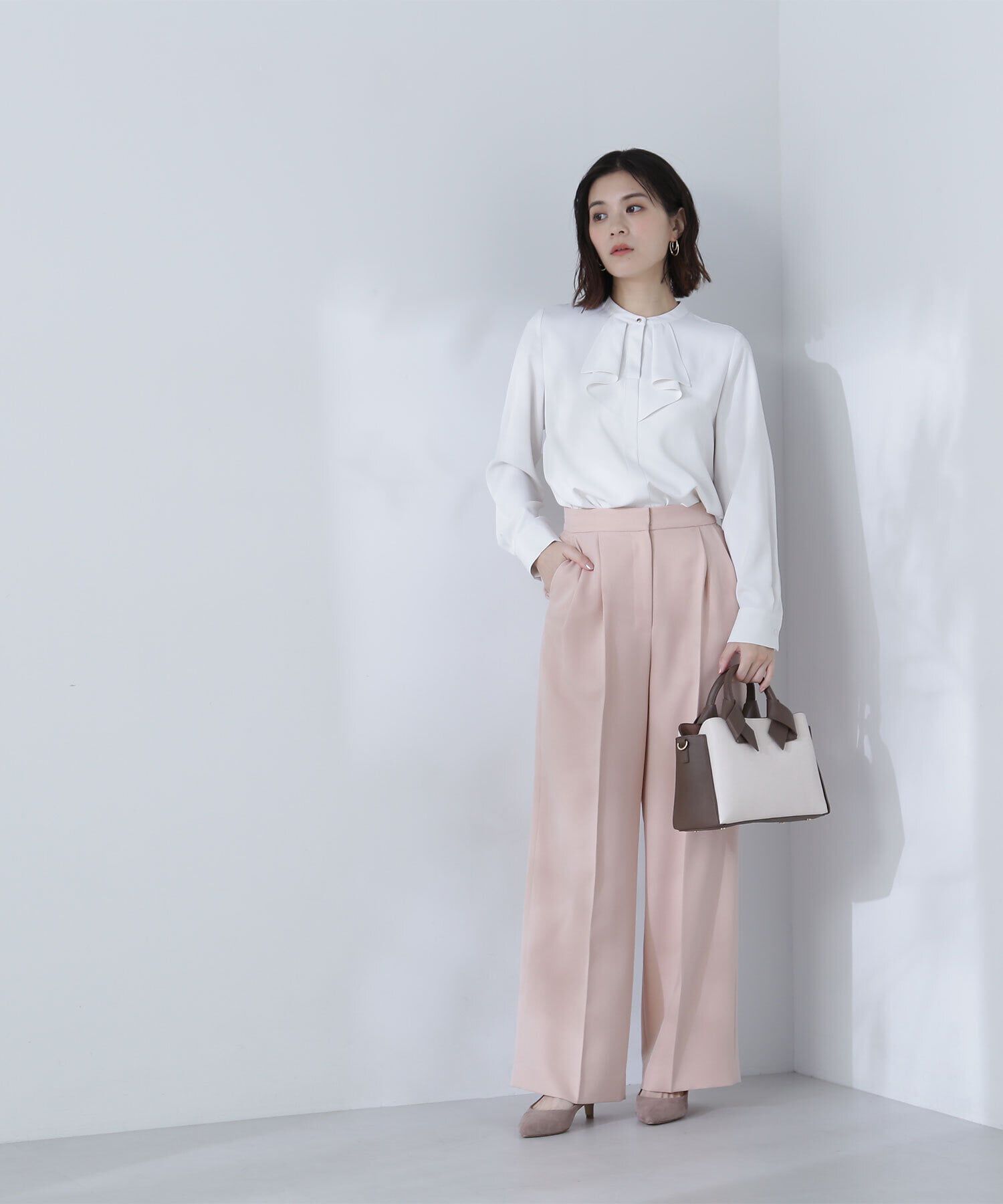  「パウダーツイル SETUP ワイドストレートパンツ」|その他|