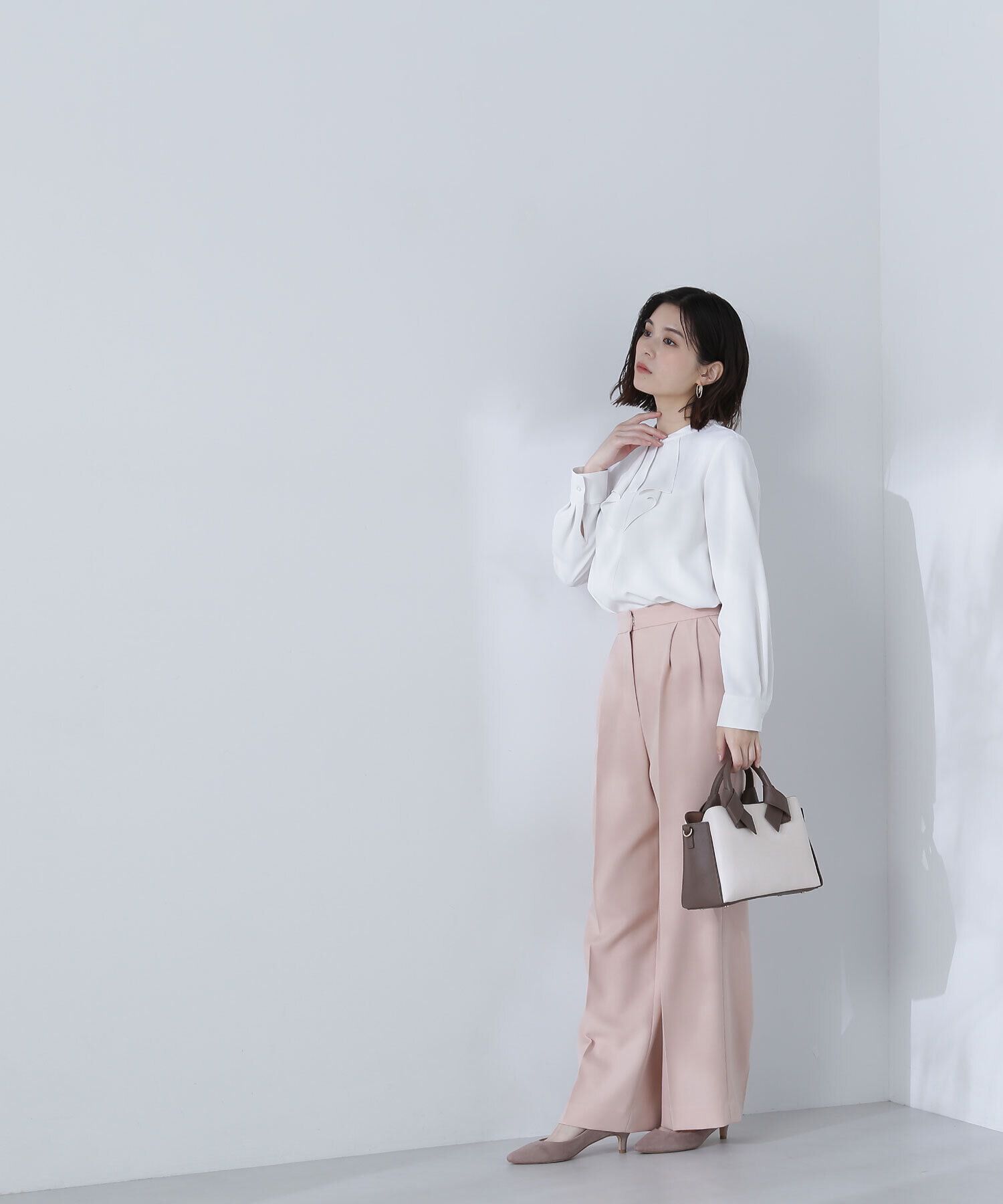  「パウダーツイル SETUP ワイドストレートパンツ」|その他|