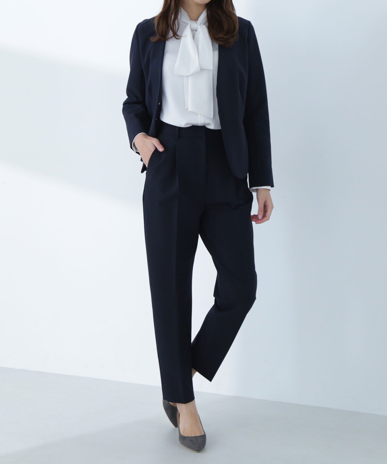  「ダブルクロスストレッチ SETUP テーパードパンツ」|その他|