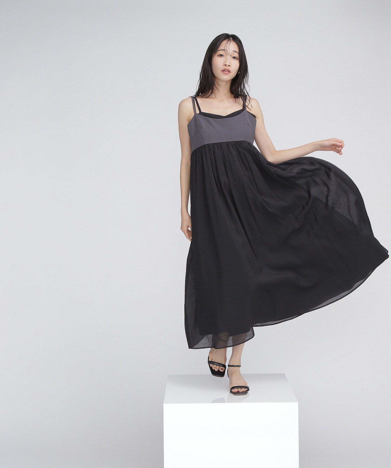  「キャミレイヤードワンピース」|ワンピース|