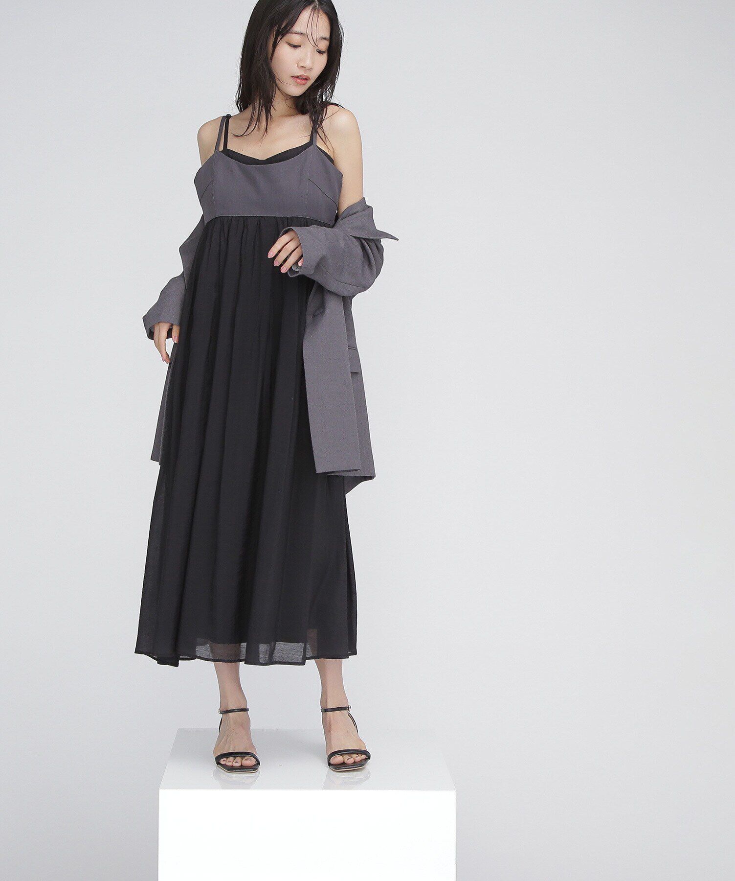  「キャミレイヤードワンピース」|ワンピース|