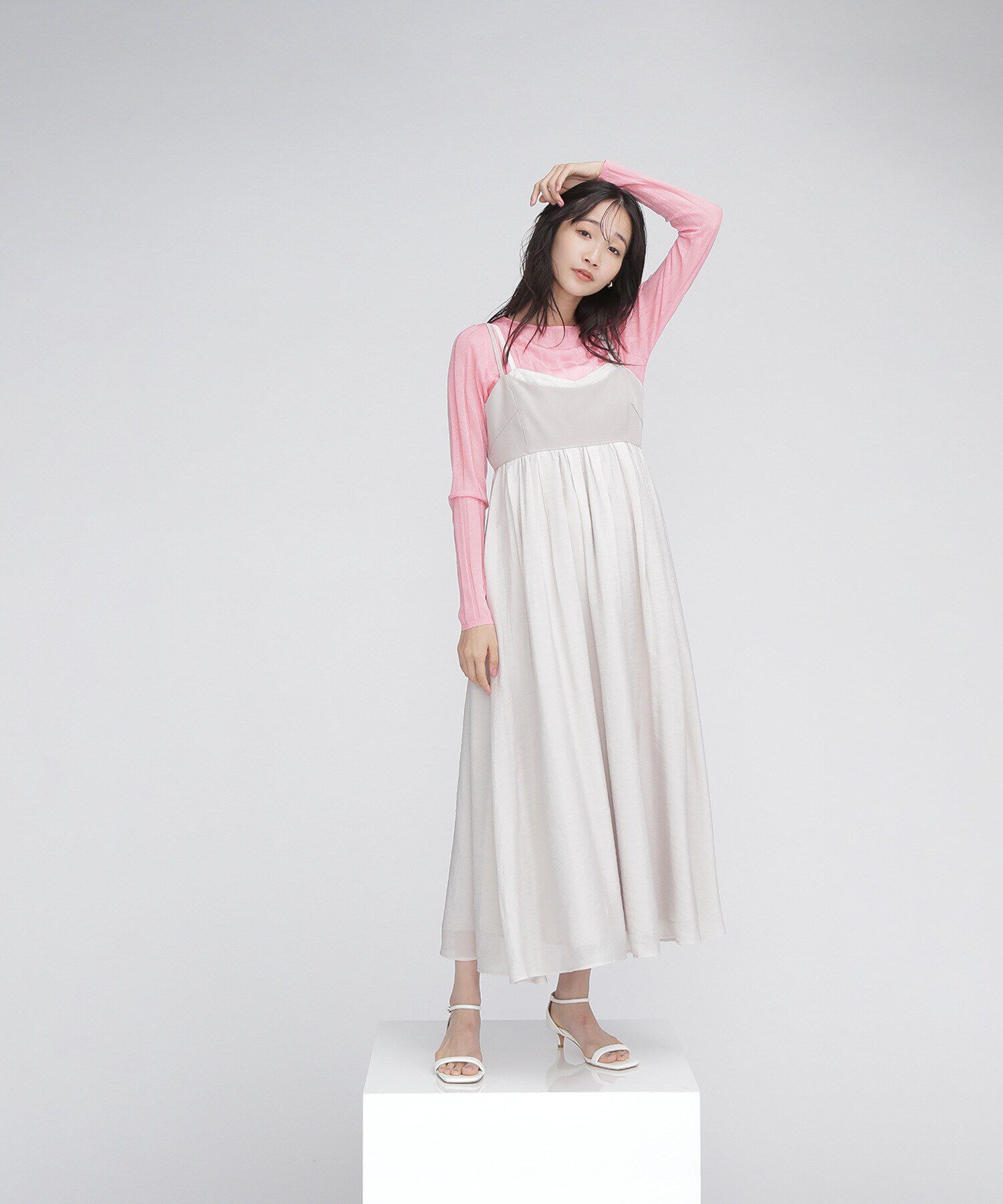  「キャミレイヤードワンピース」|ワンピース|