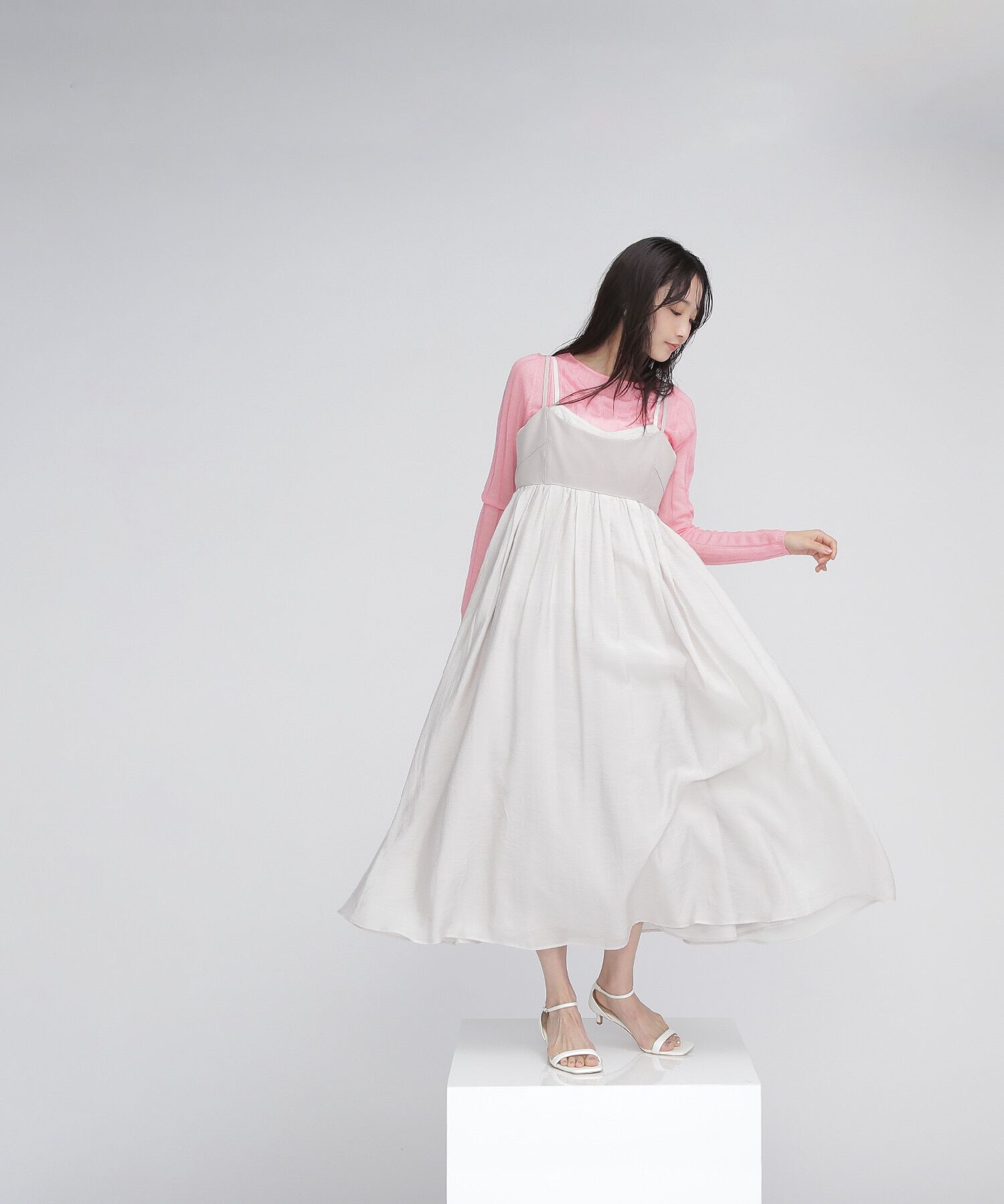  「キャミレイヤードワンピース」|ワンピース|