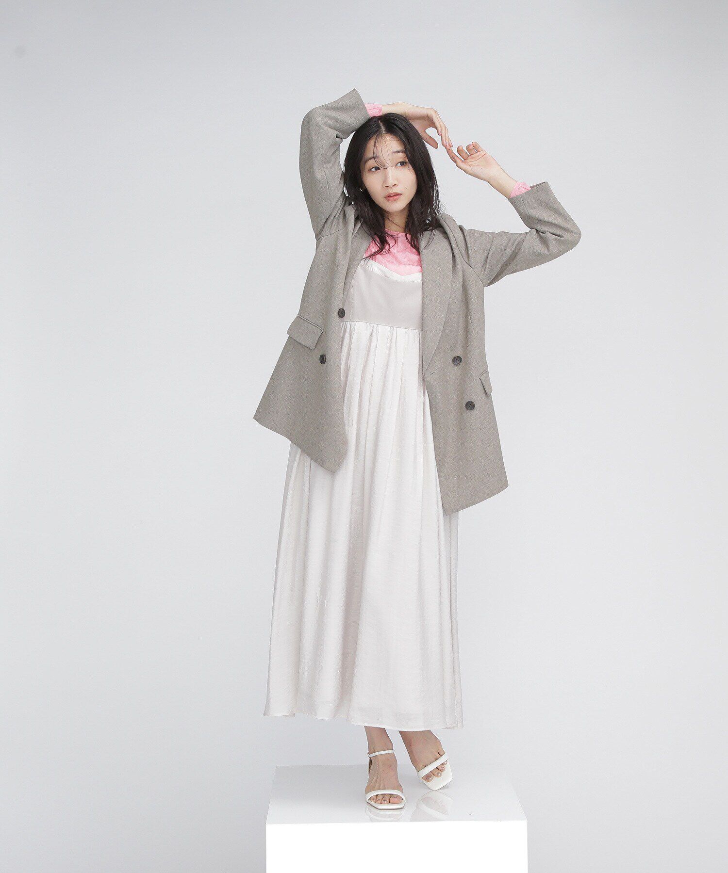  「キャミレイヤードワンピース」|ワンピース|