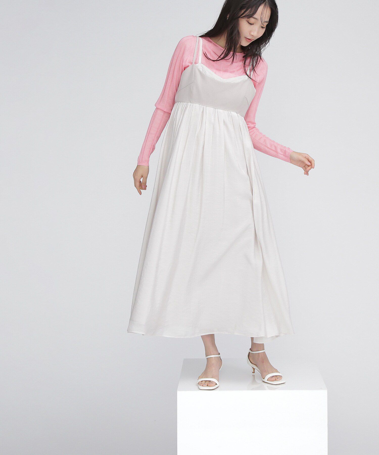  「キャミレイヤードワンピース」|ワンピース|