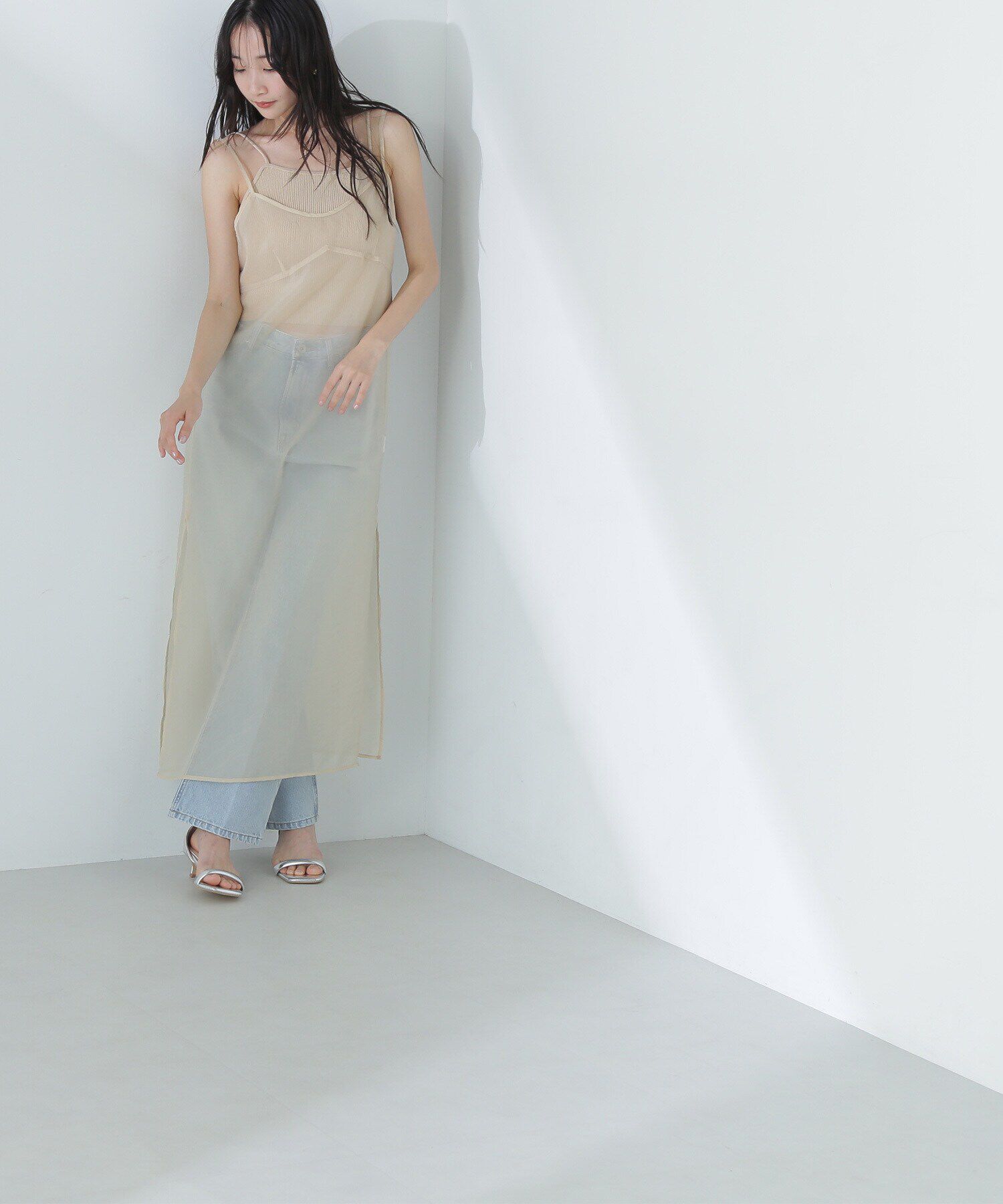  「シアーキャミワンピース」|ワンピース|