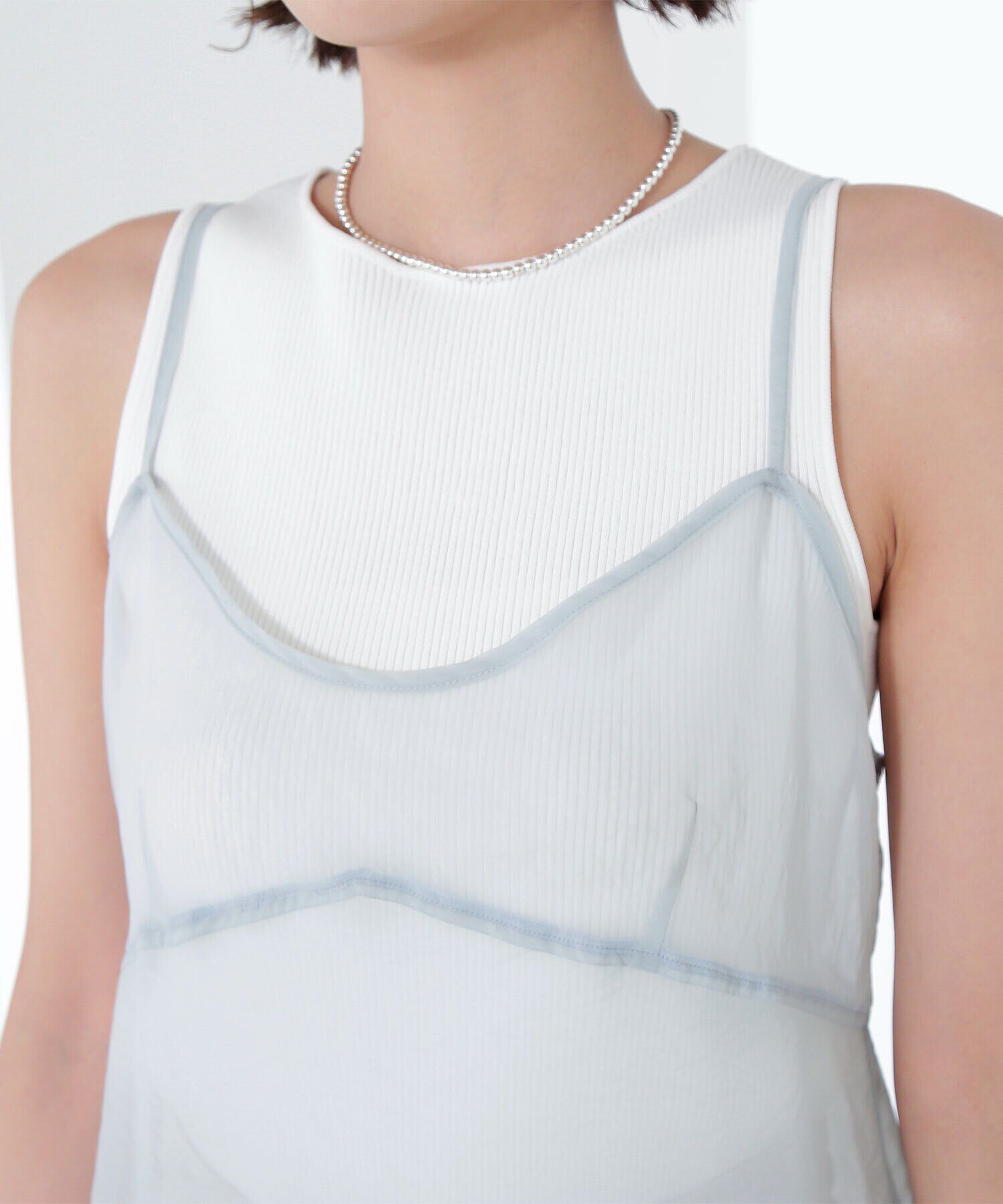  「シアーキャミワンピース」|ワンピース|