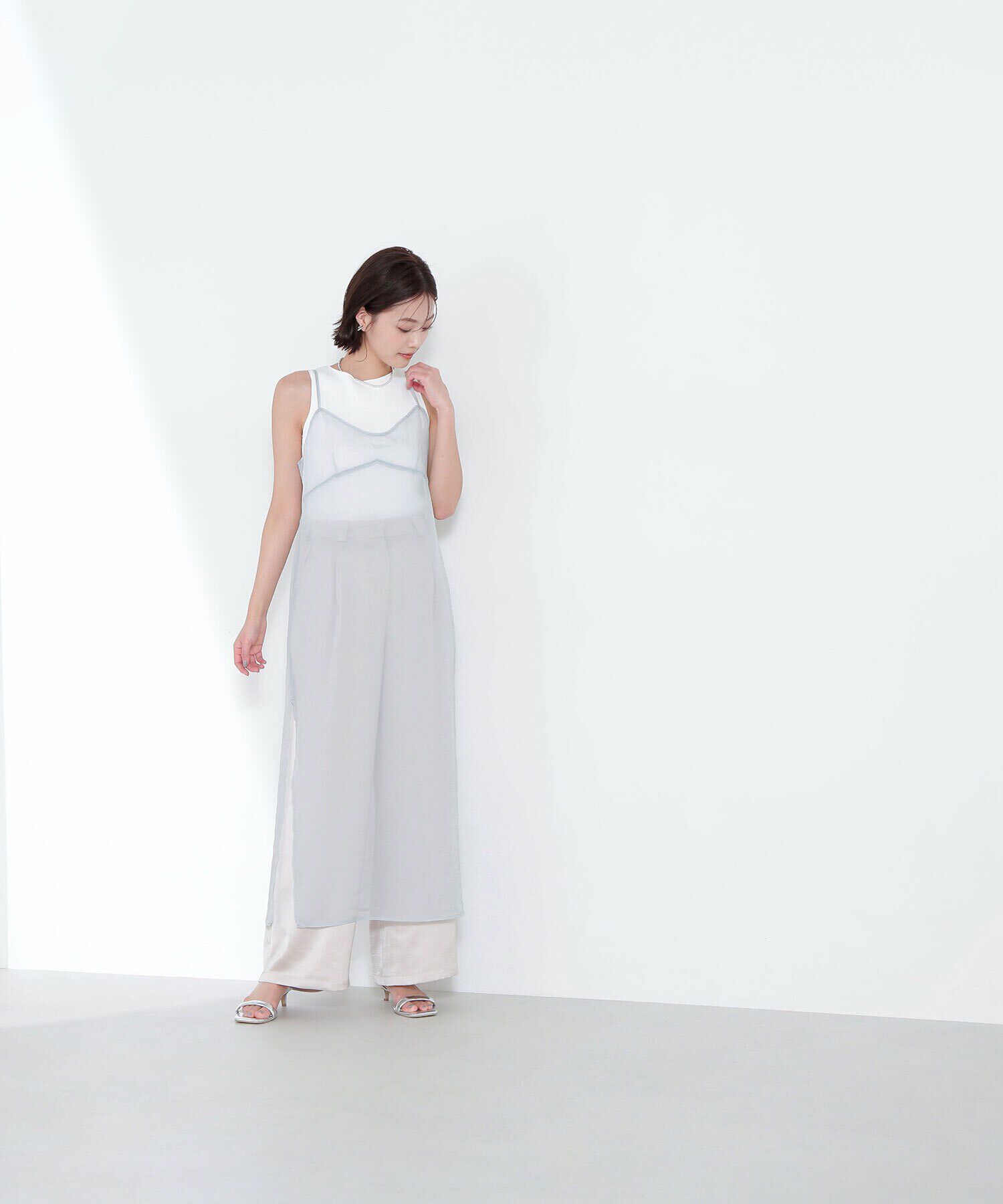  「シアーキャミワンピース」|ワンピース|