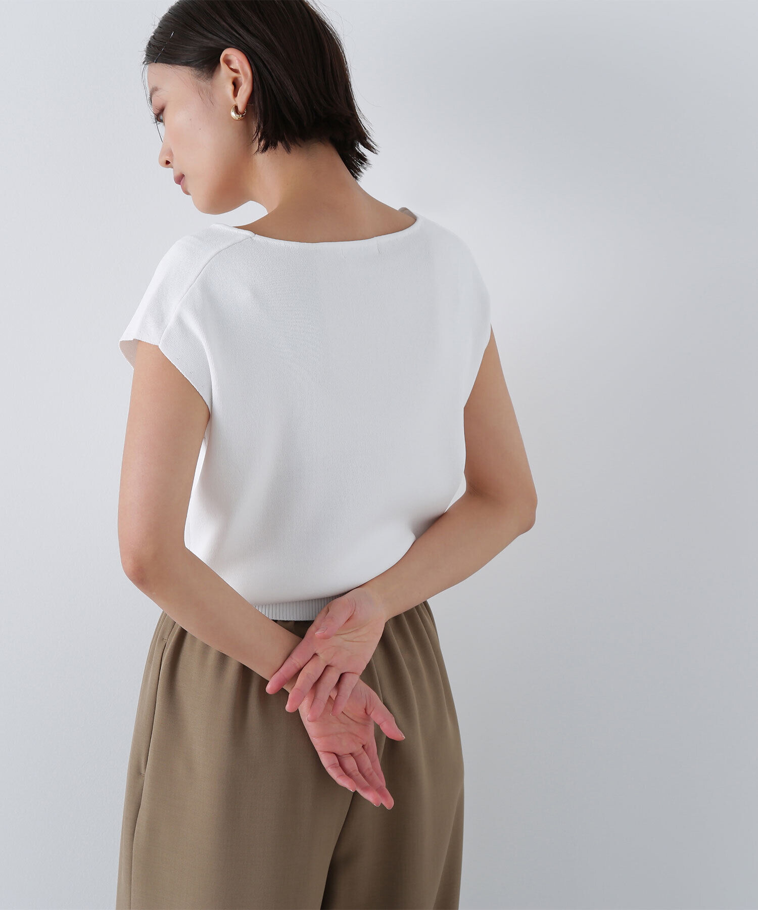  「総針ベーシックシリーズ ボートネックニット」|ニット・セーター|