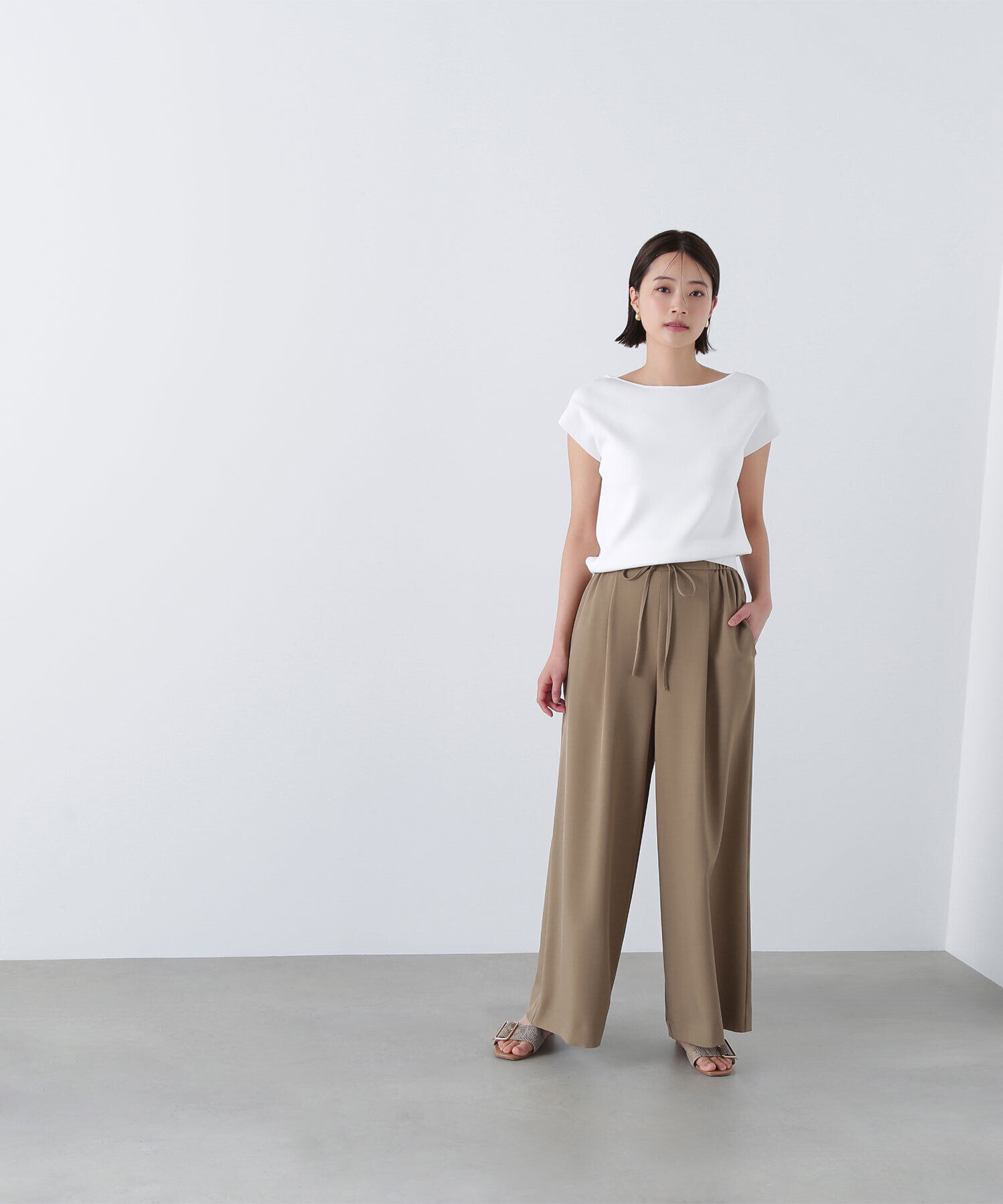  「総針ベーシックシリーズ ボートネックニット」|ニット・セーター|