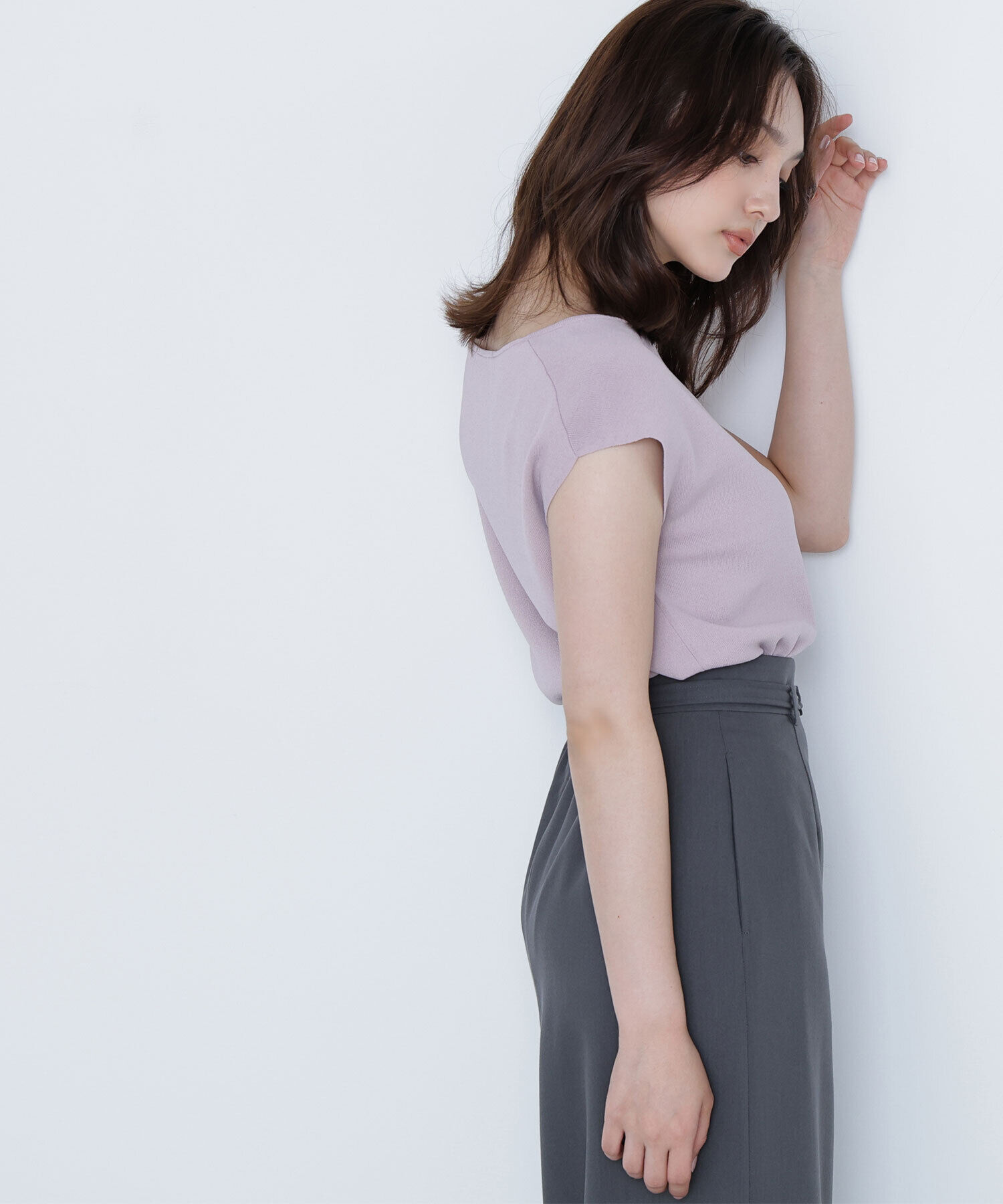  「総針ベーシックシリーズ ボートネックニット」|ニット・セーター|