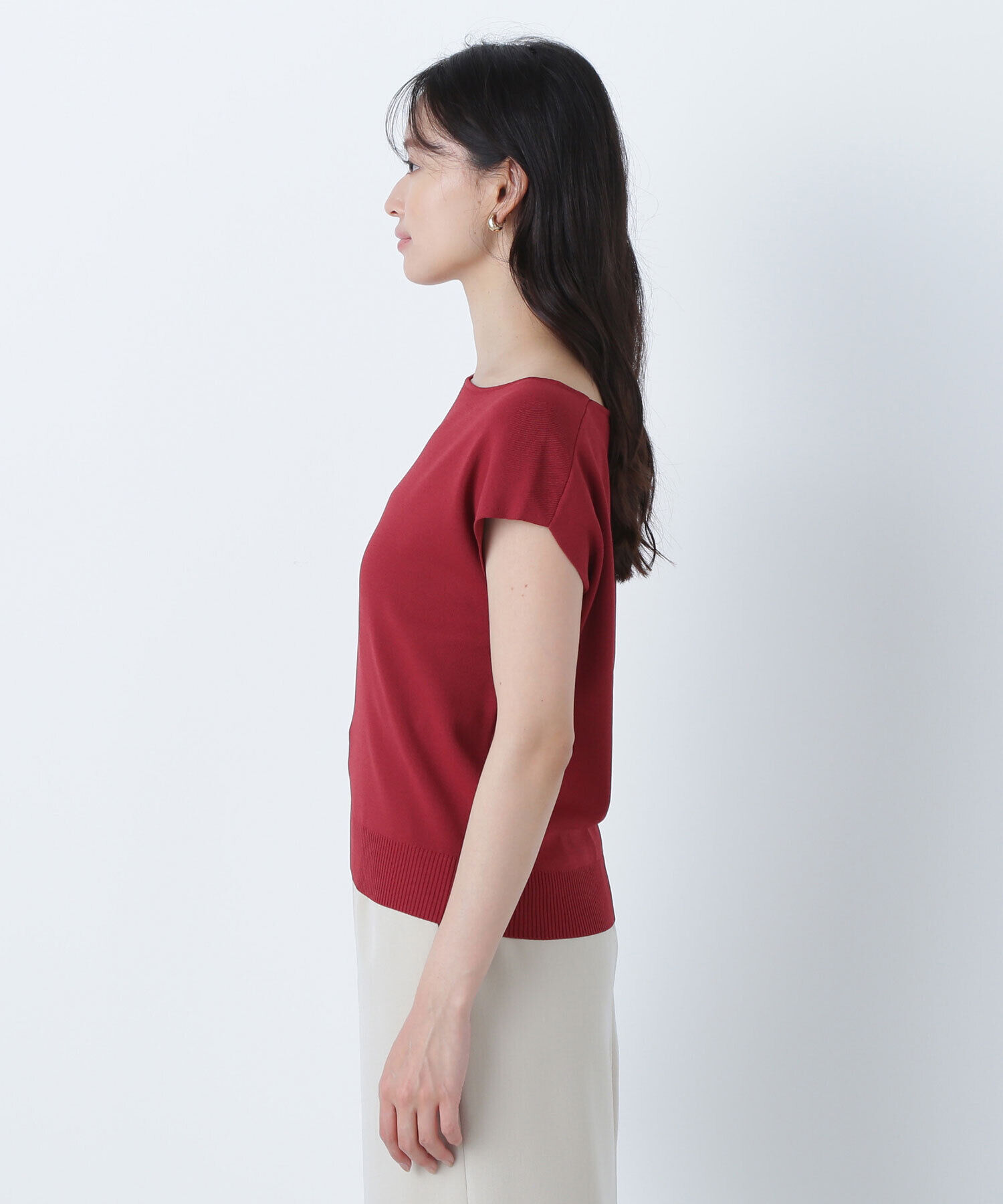  「総針ベーシックシリーズ ボートネックニット」|ニット・セーター|