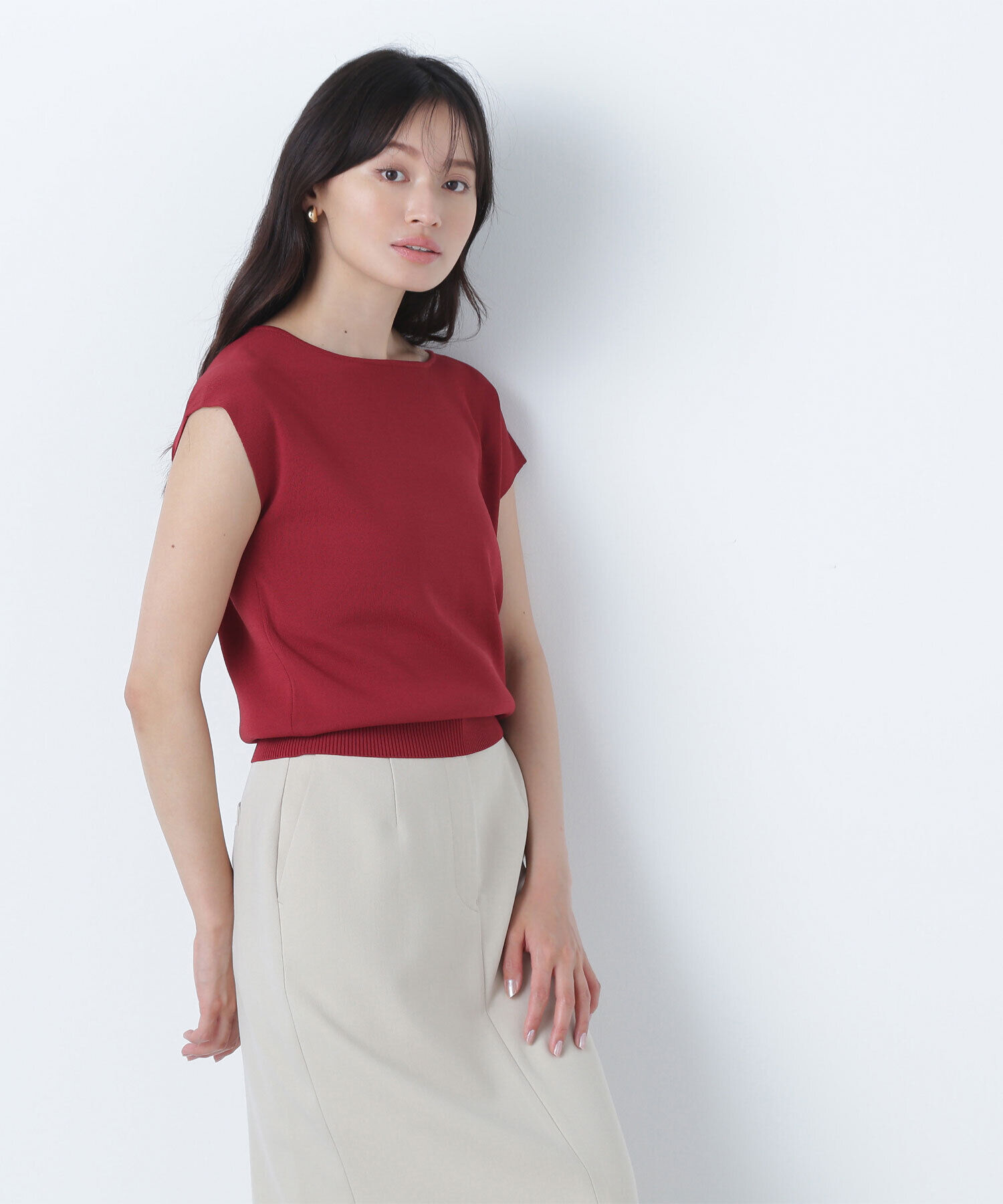  「総針ベーシックシリーズ ボートネックニット」|ニット・セーター|