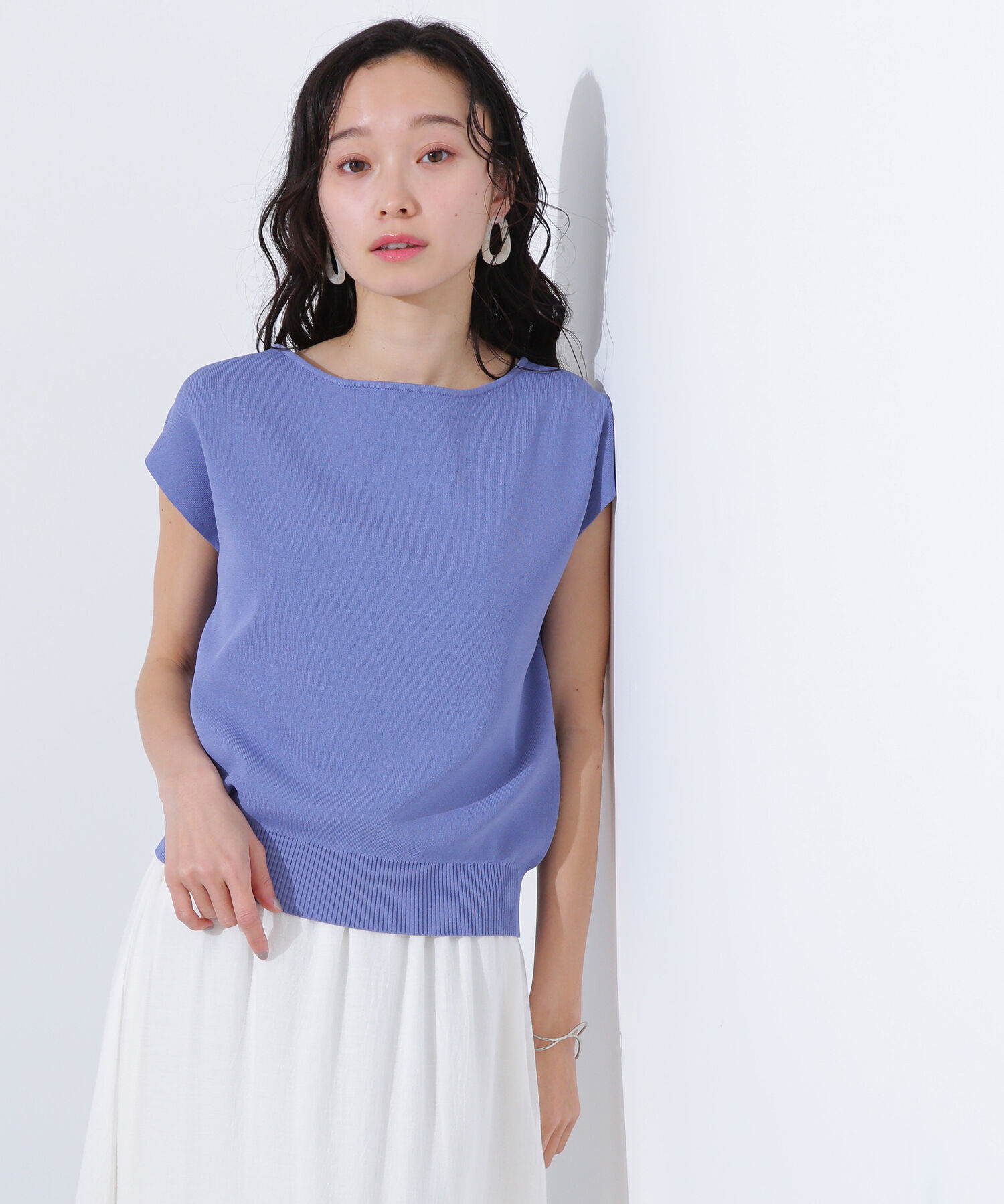  「総針ベーシックシリーズ ボートネックニット」|ニット・セーター|