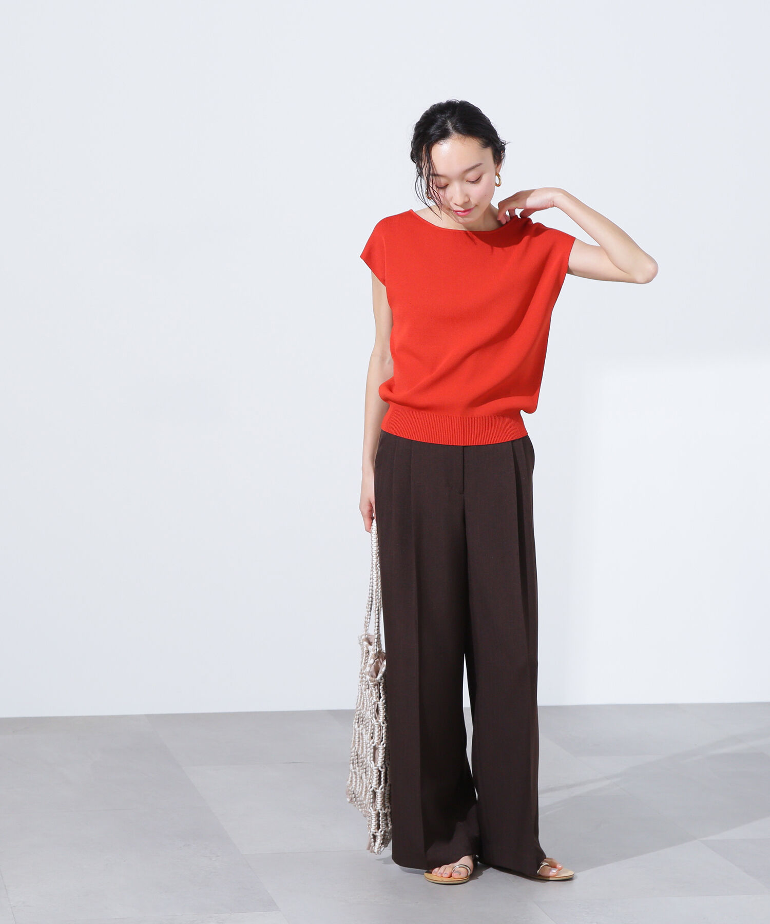  「総針ベーシックシリーズ ボートネックニット」|ニット・セーター|