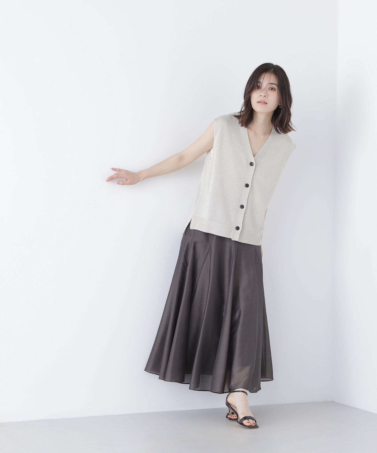  「シャイニーシアーボイルスカート」|スカート|