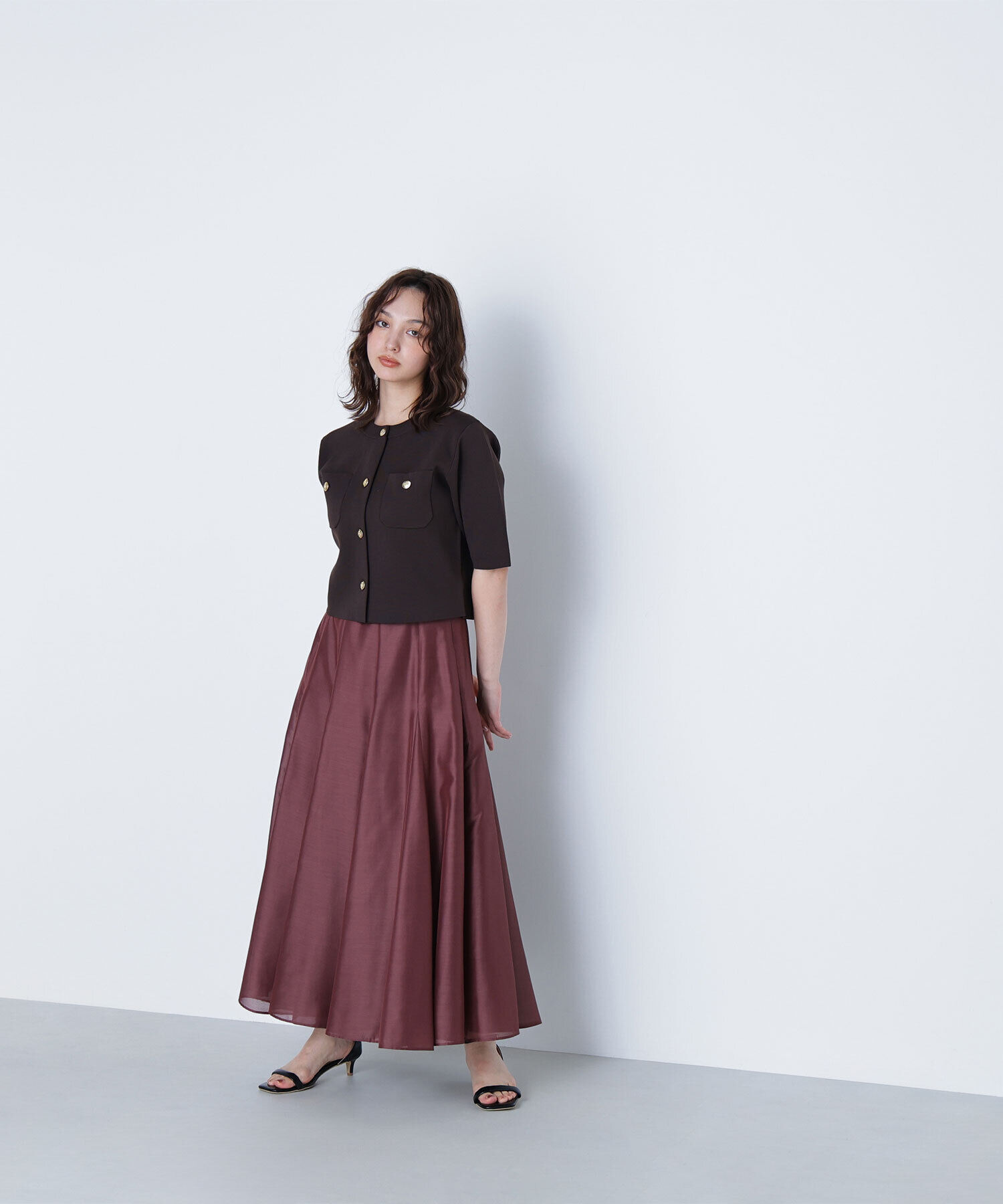  「シャイニーシアーボイルスカート」|スカート|