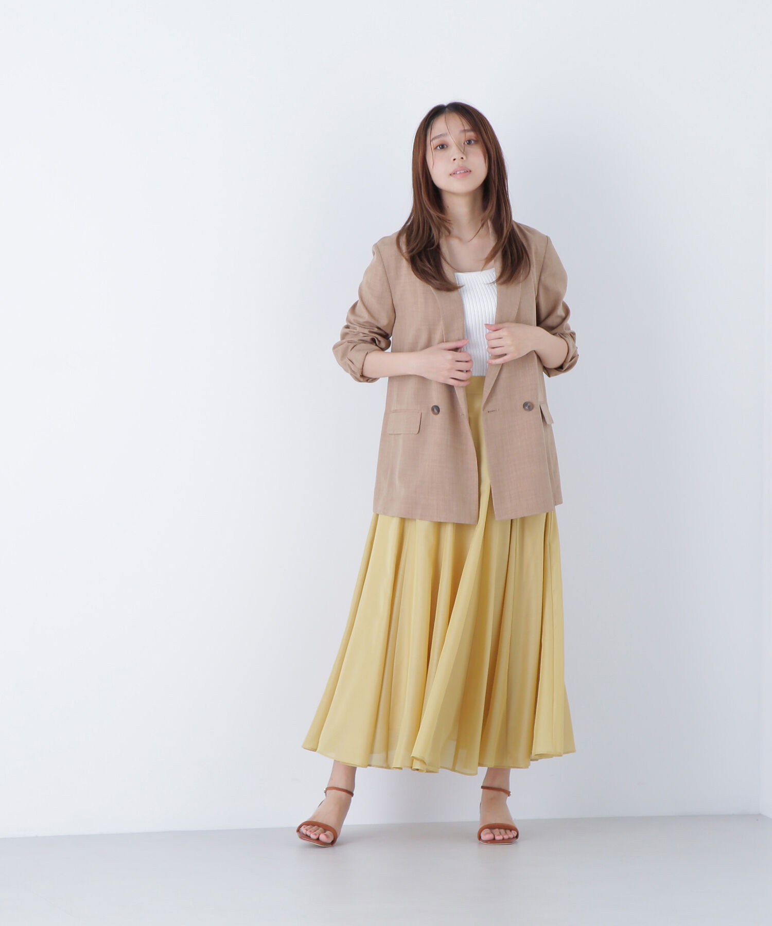  「シャイニーシアーボイルスカート」|スカート|