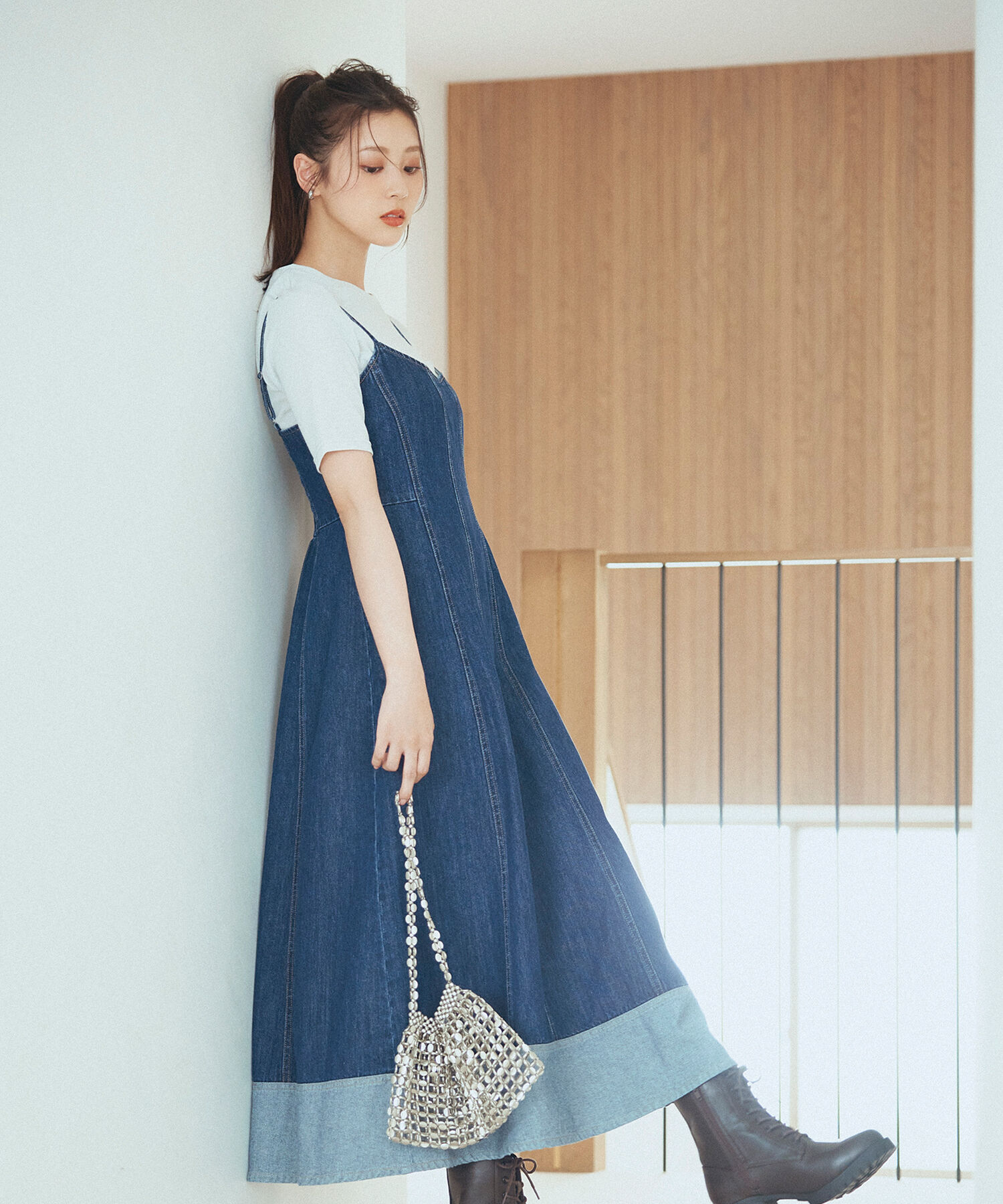  「ラメリブカットソー」|Tシャツ・カットソー|