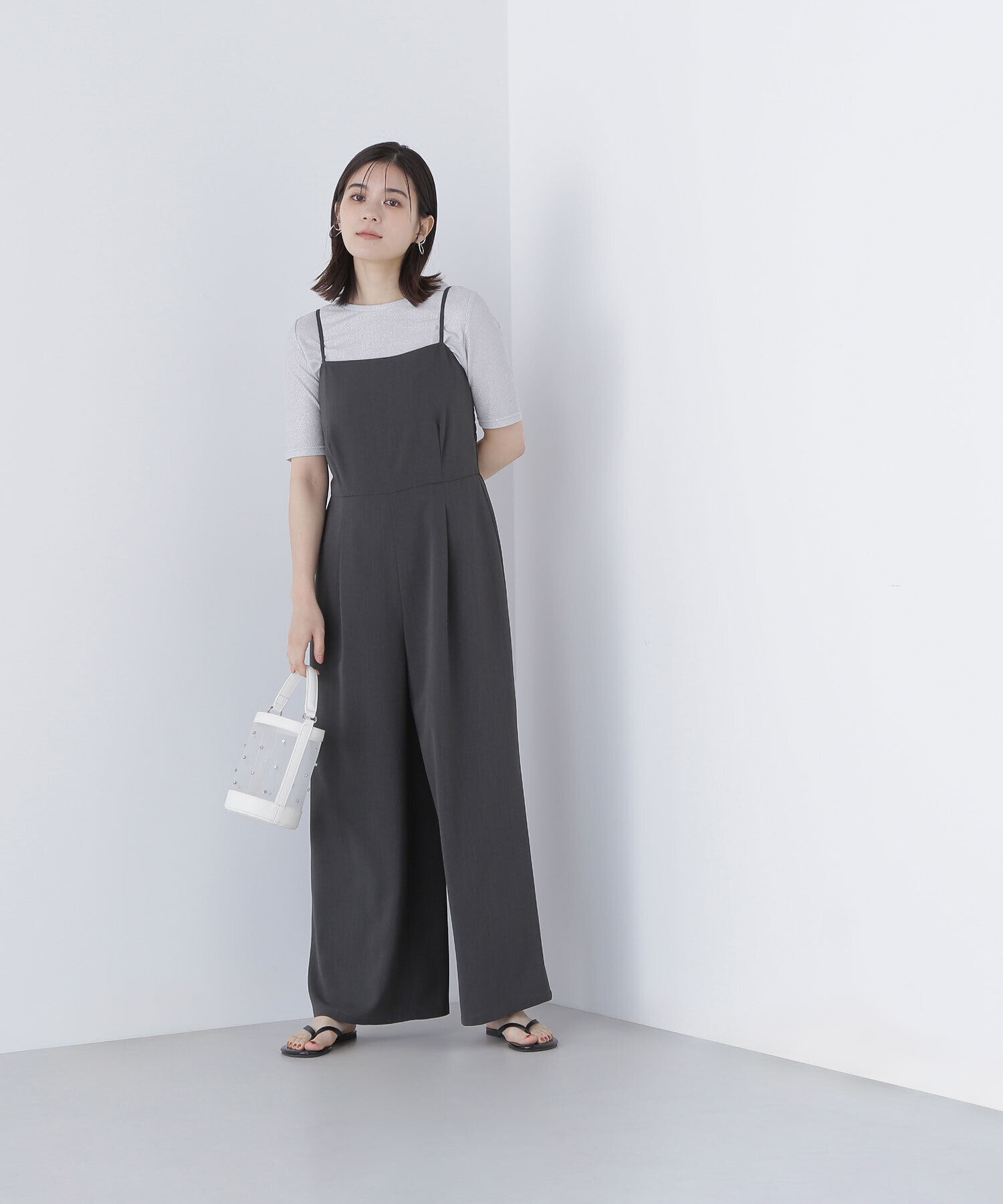  「ラメリブカットソー」|Tシャツ・カットソー|