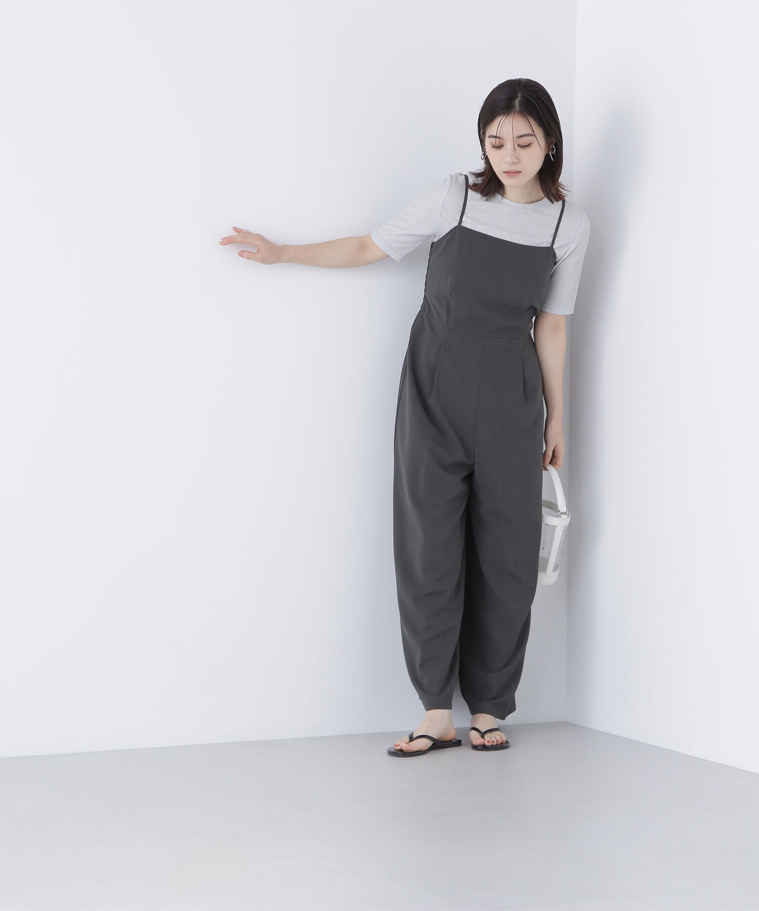  「ラメリブカットソー」|Tシャツ・カットソー|