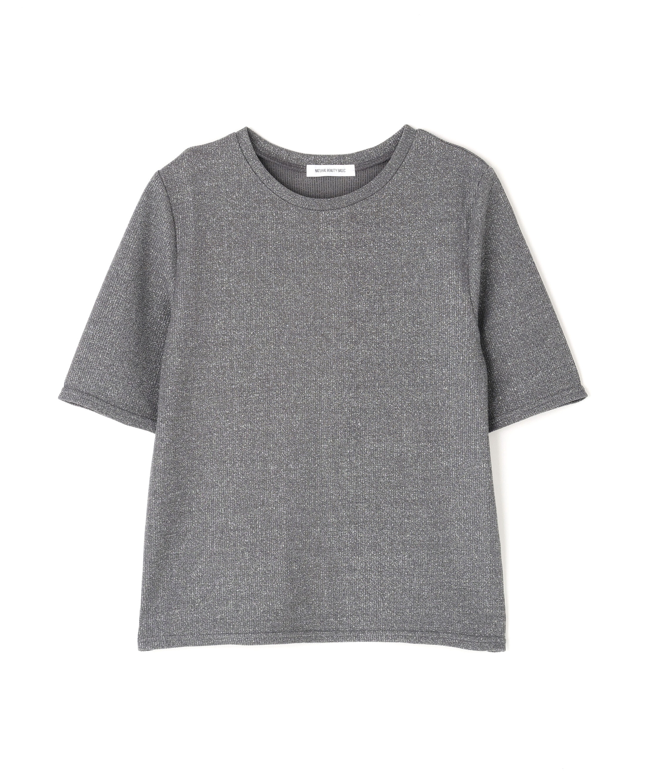  「ラメリブカットソー」|Tシャツ・カットソー|