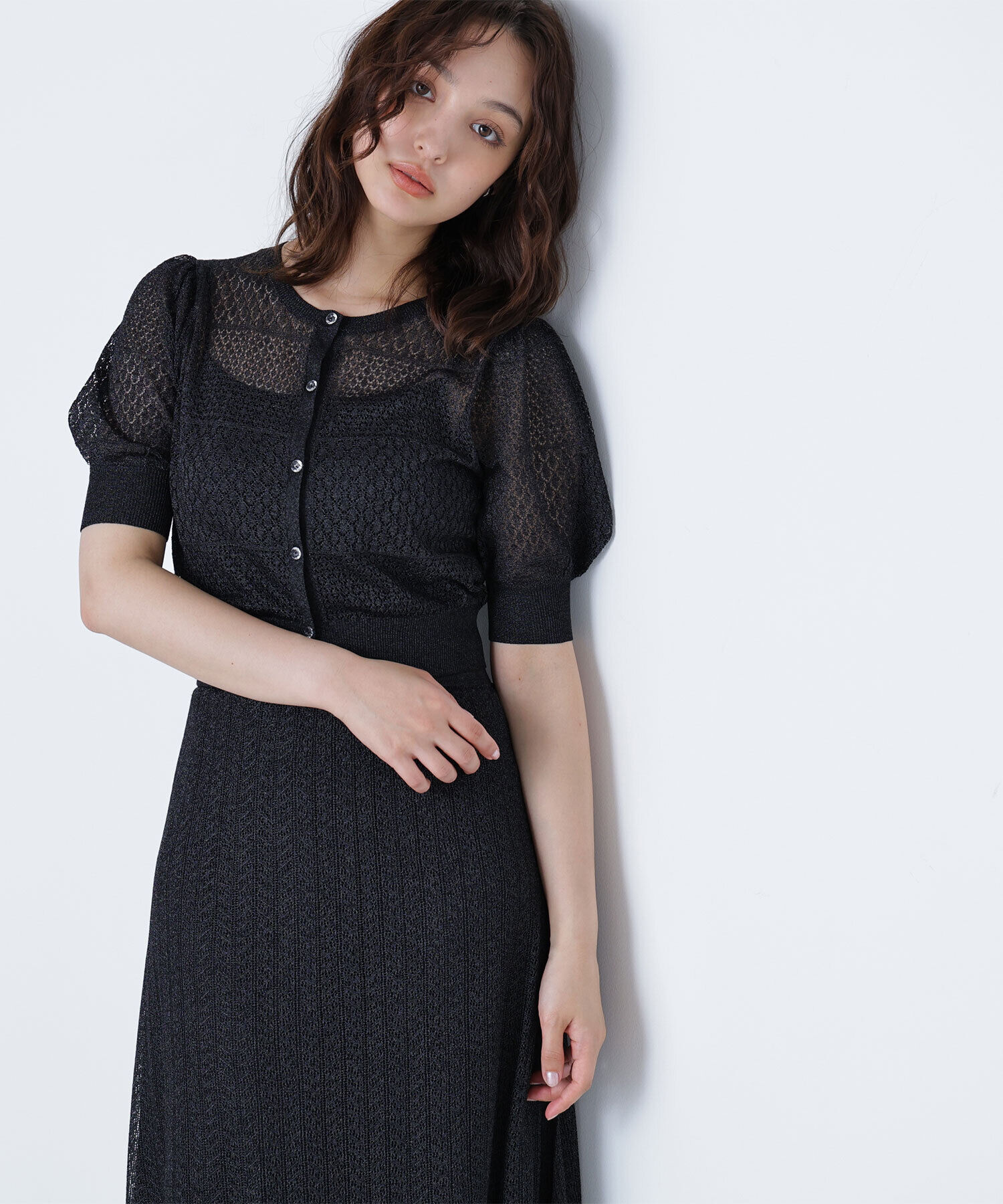  「レースニットカーディガン」|ニット・セーター|