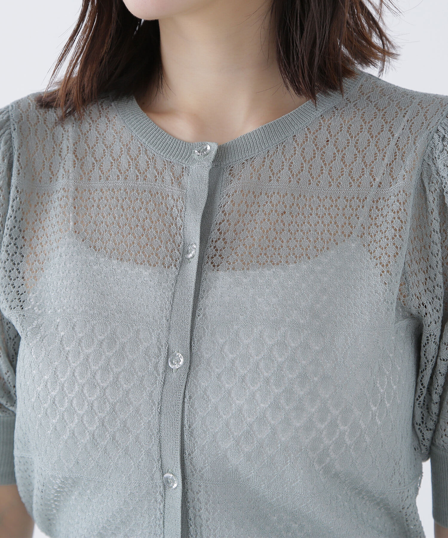 「レースニットカーディガン」|ニット・セーター|