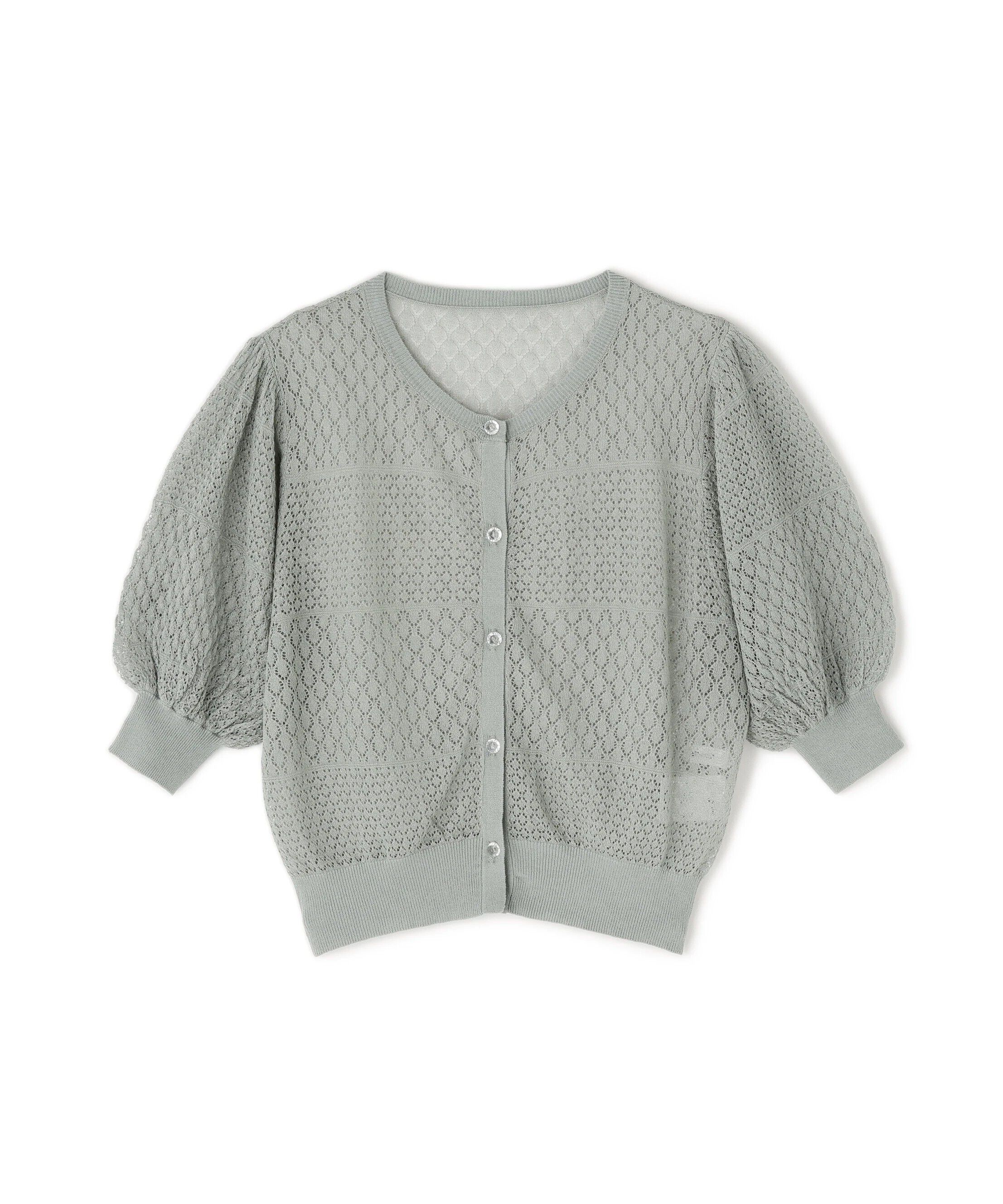  「レースニットカーディガン」|ニット・セーター|