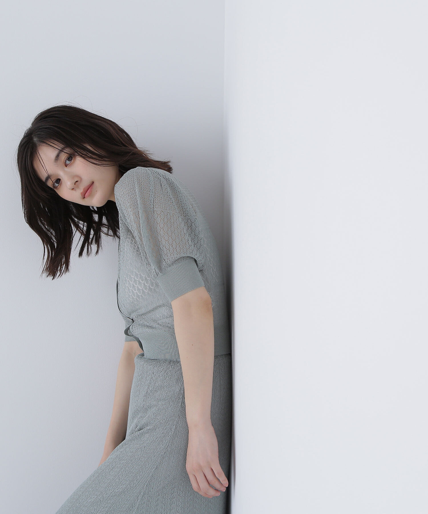  「レースニットカーディガン」|ニット・セーター|