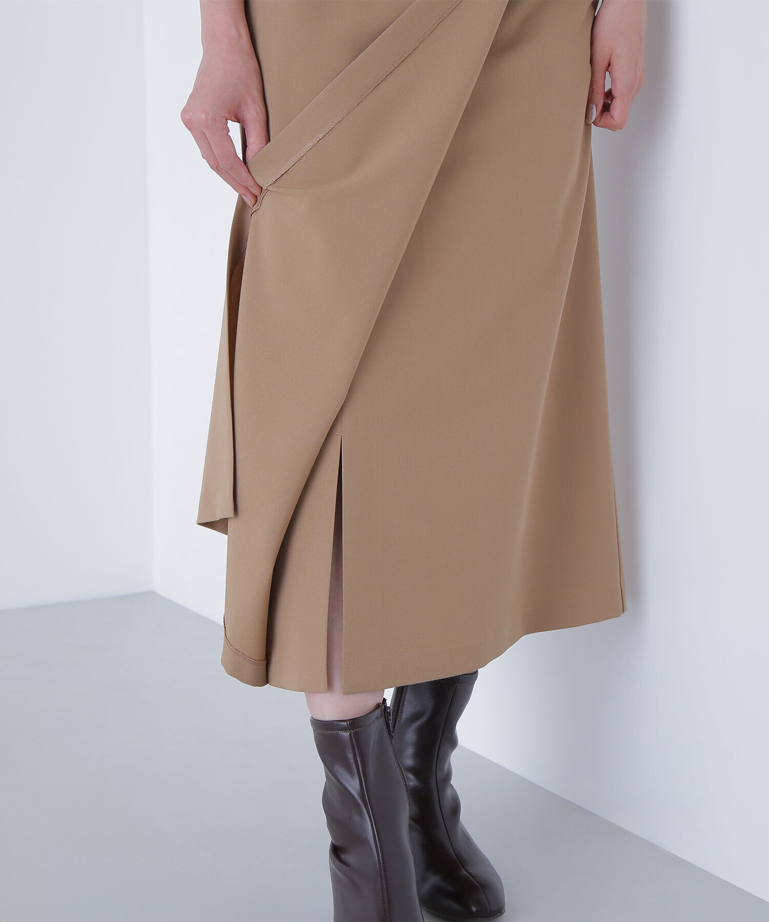  「ビットディテールナロースカート」|スカート|