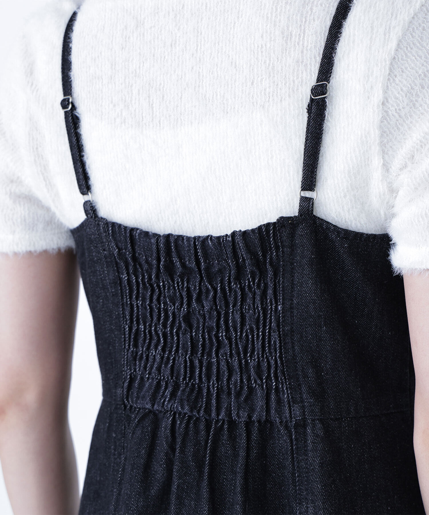  「デニムフレアキャミワンピース」|ワンピース|