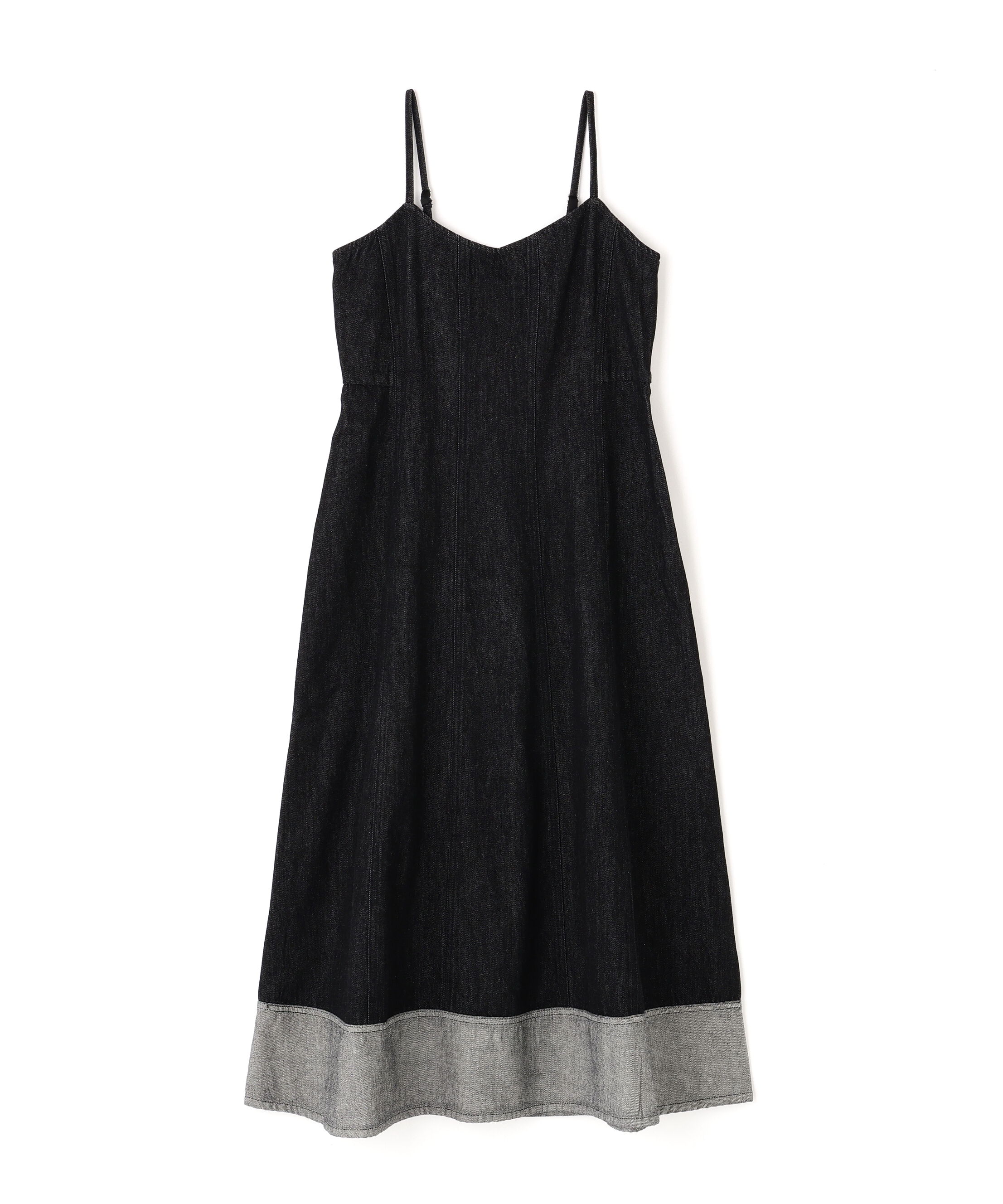  「デニムフレアキャミワンピース」|ワンピース|