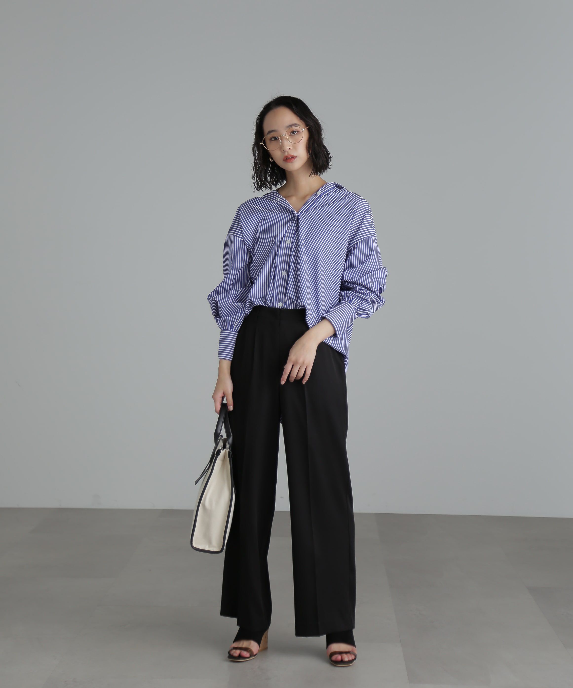  「[Sシリーズ対応商品]センタープレスワイドパンツ」|その他|