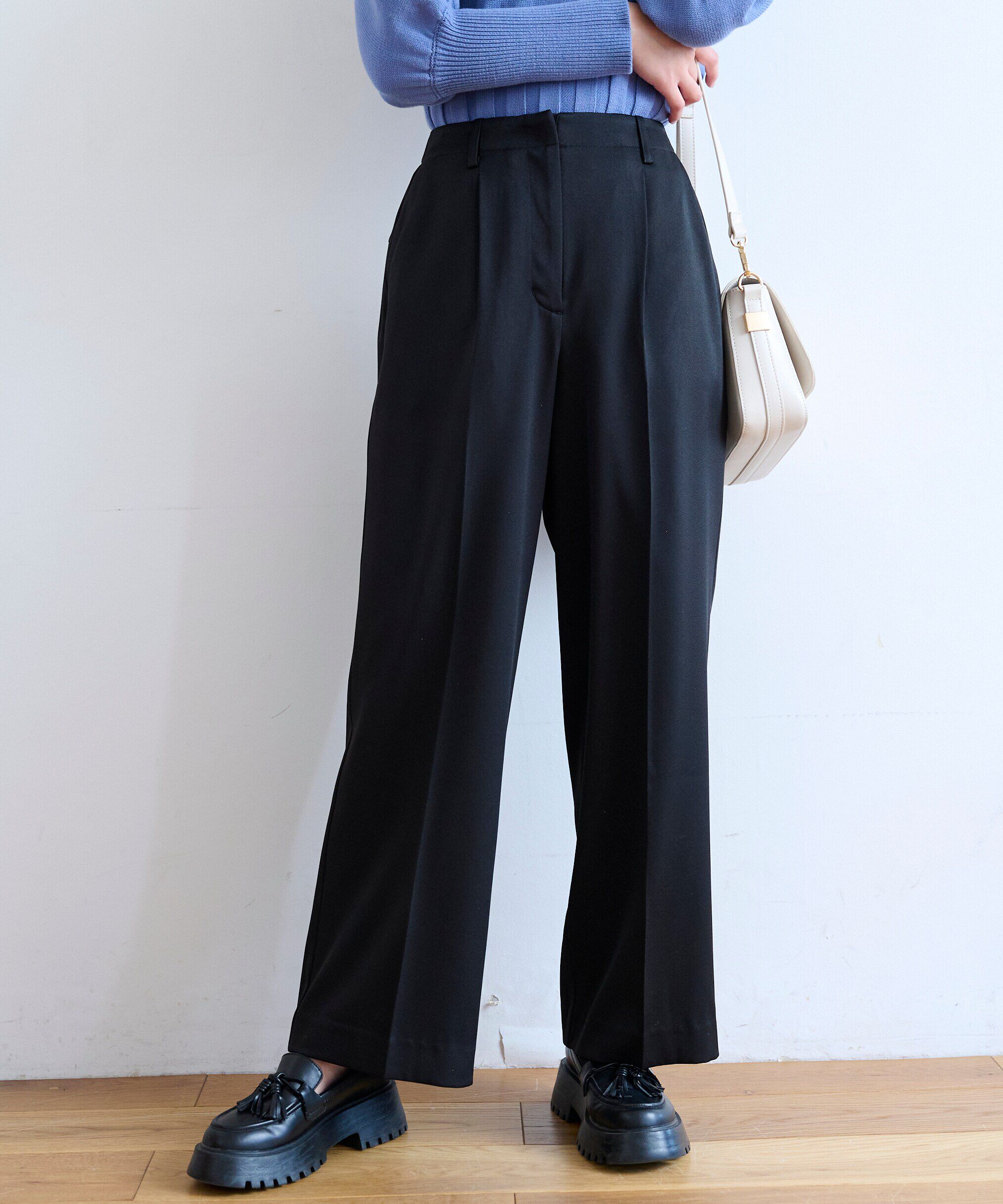  「[Sシリーズ対応商品]センタープレスワイドパンツ」|その他|