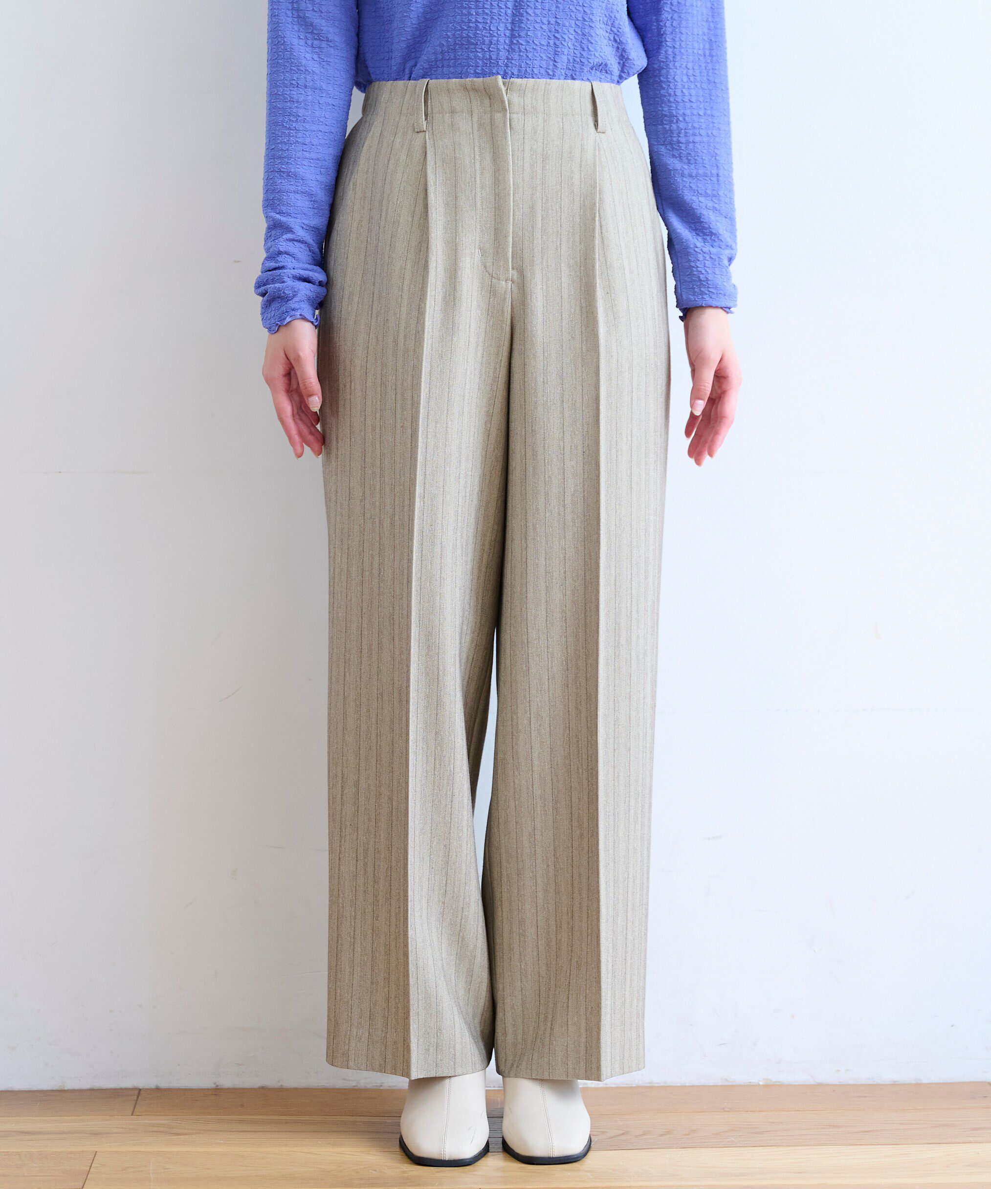  「[Sシリーズ対応商品]センタープレスワイドパンツ」|その他|