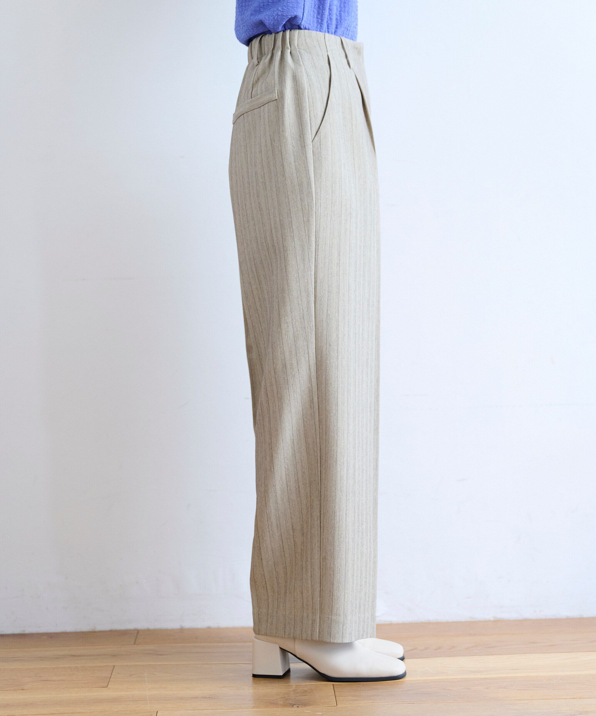  「[Sシリーズ対応商品]センタープレスワイドパンツ」|その他|